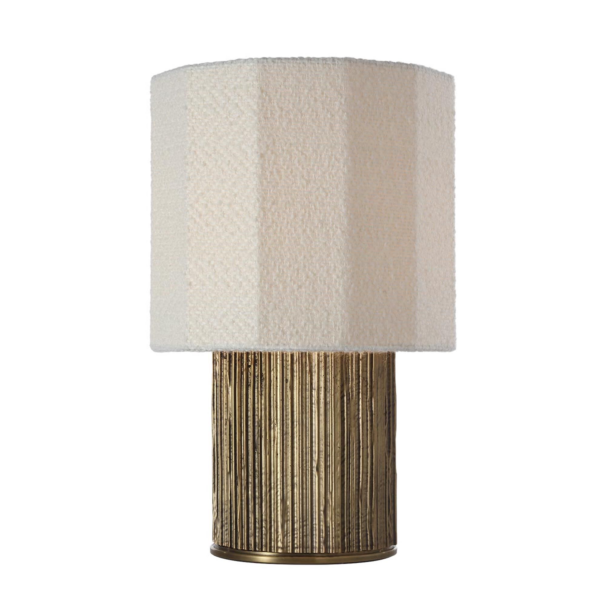 Shown in Ridged Tombac finish and Decorative Boucle shade