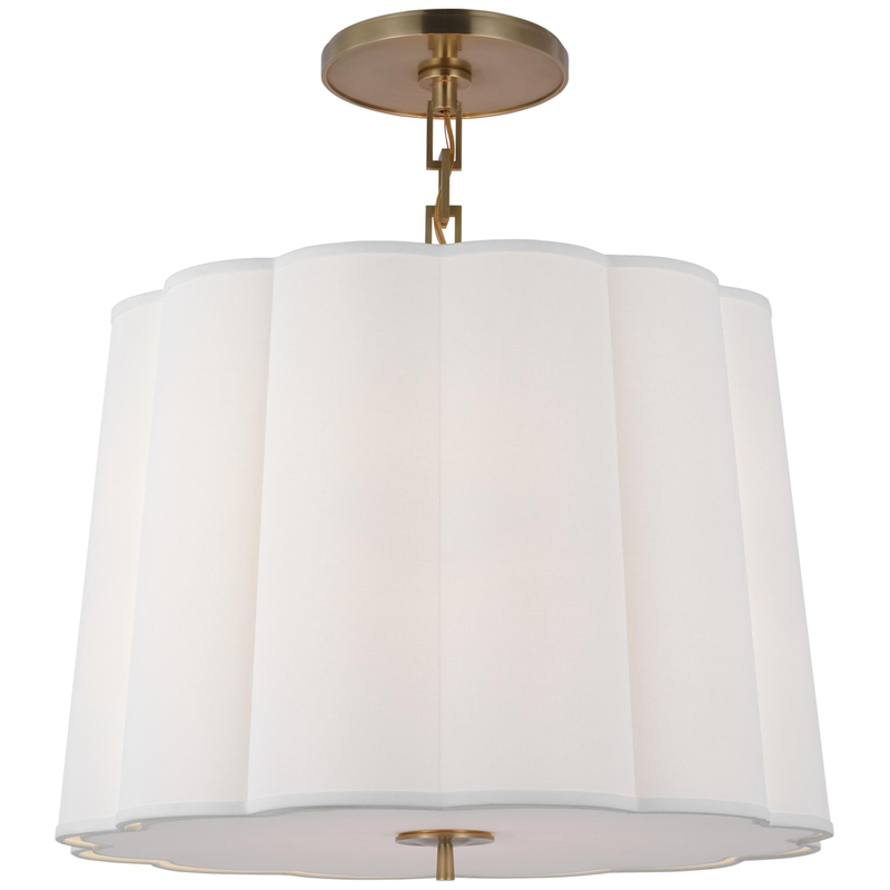 Barbara Barry Simple Scallop 25 Inch Large Pendant by Visual Comfort Signature Collection