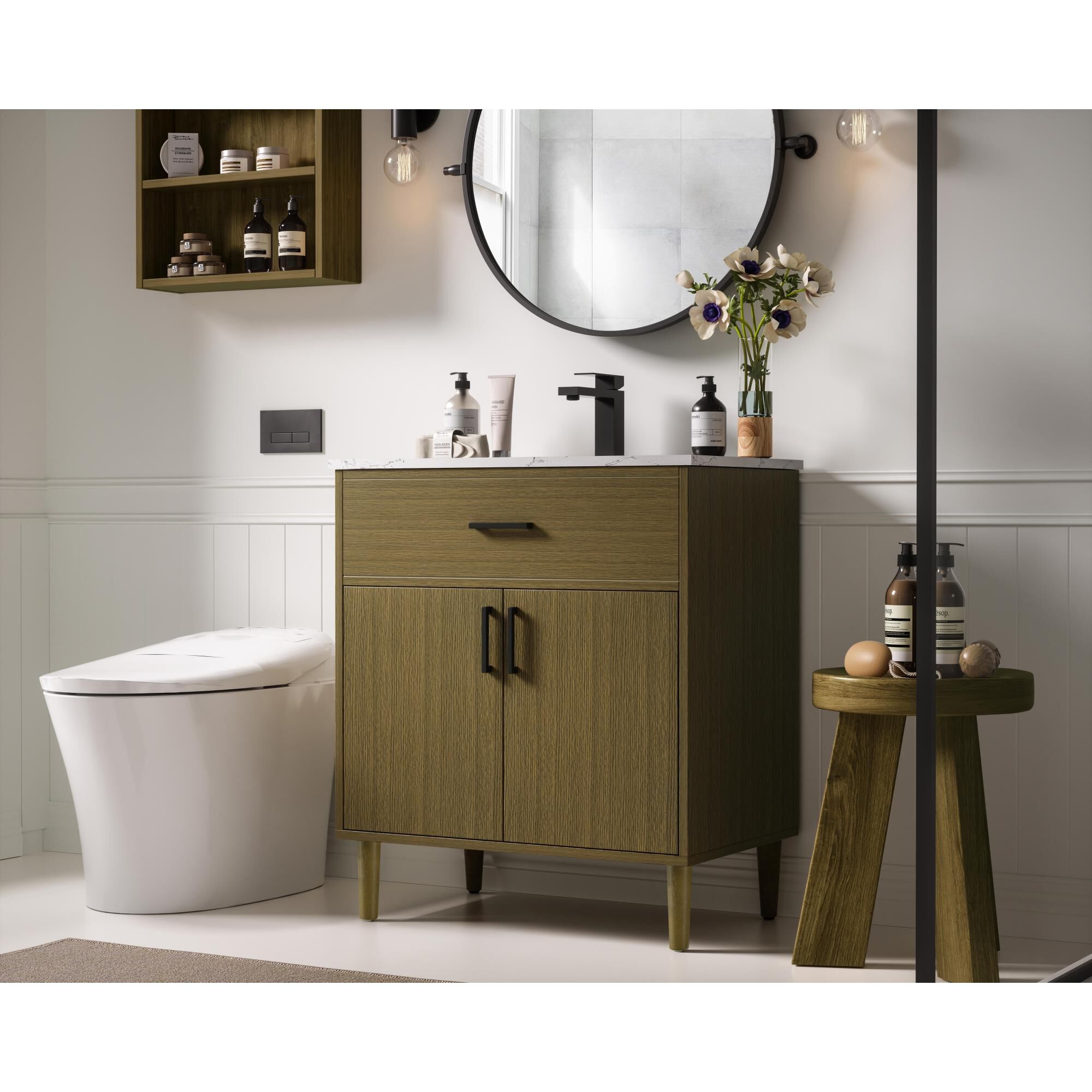 Shown in Chestnut Brown finish