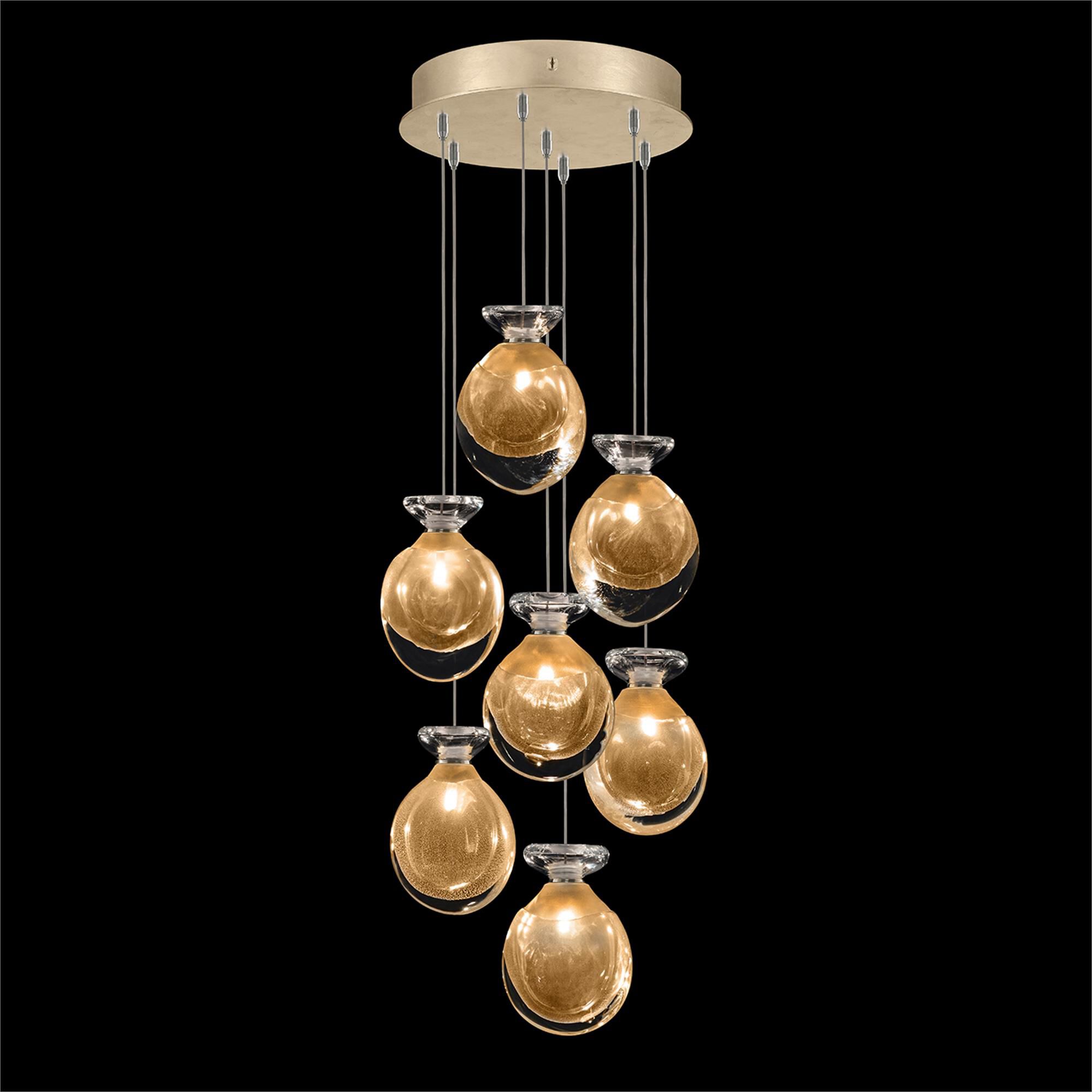 Shown in Gold finish and Gold Round glass