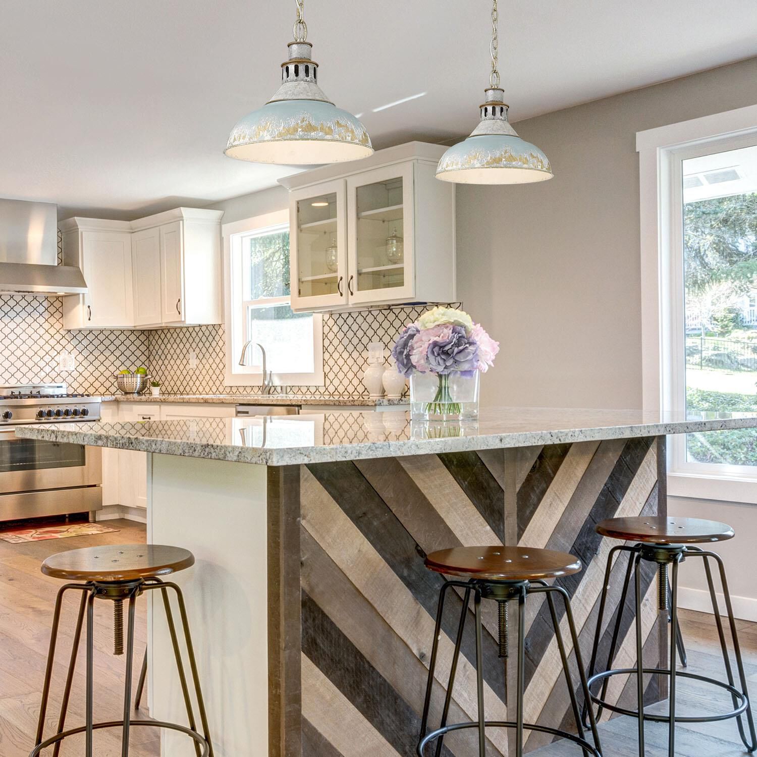 Golden Lighting Kinsley 14 Inch Large Pendant