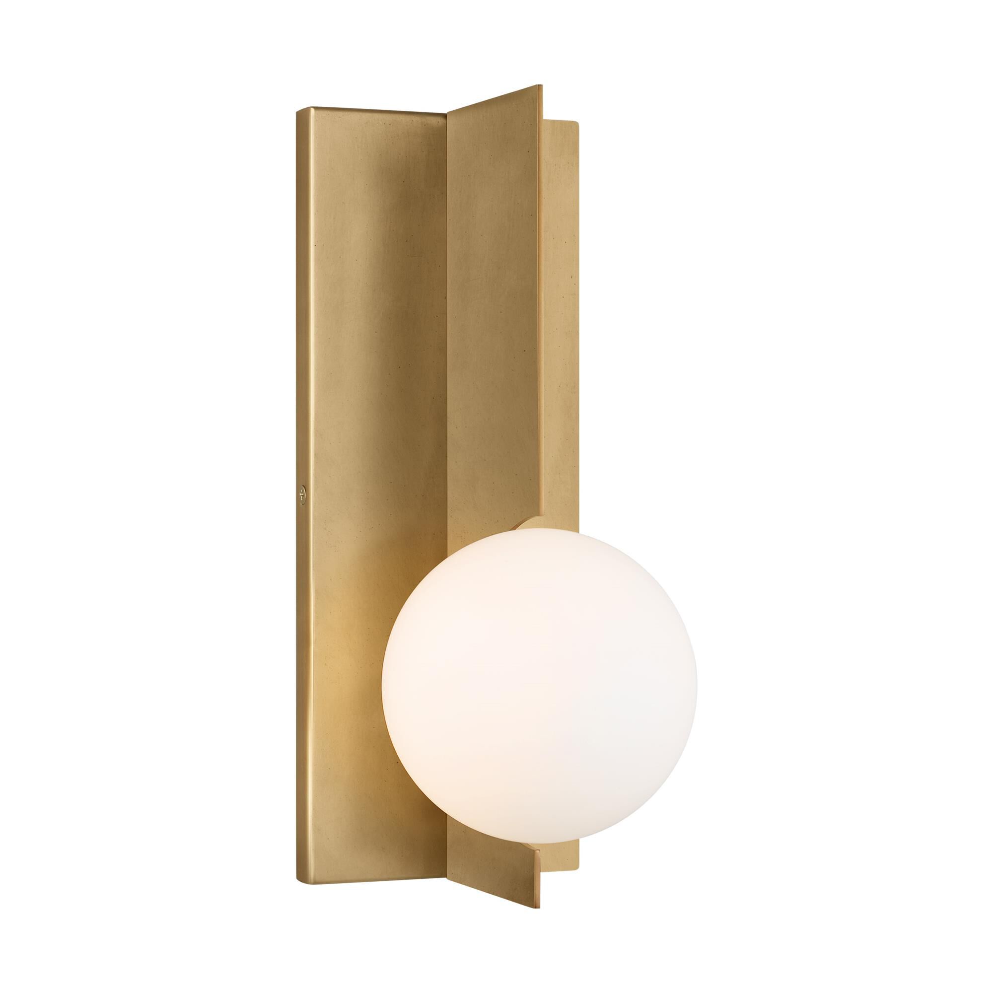 Shown in Natural Brass finish and Clear glass