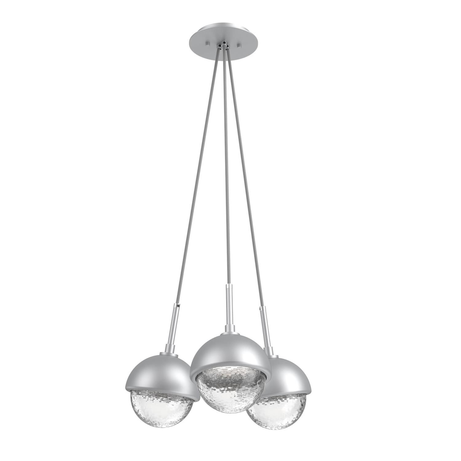 Shown in Classic Silver finish and Clear glass and Metal Shade Matching Finish accent