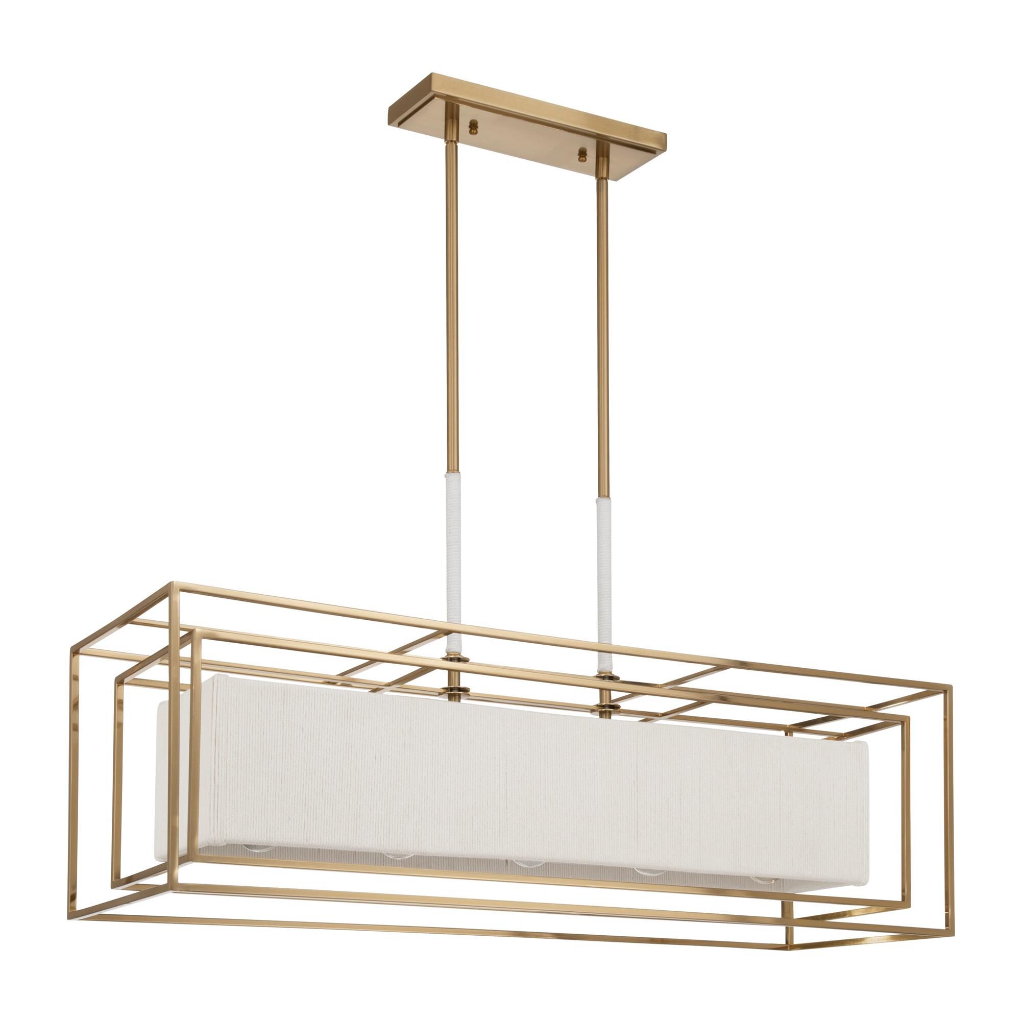 Shown in Brass finish and Cream shade
