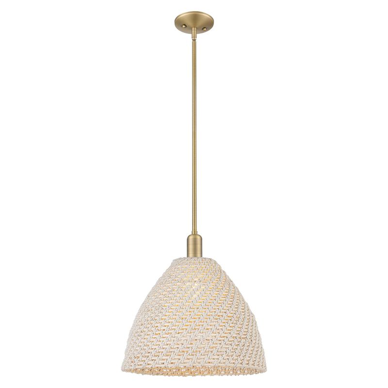 Bruno Marashlian Natural Ballston Dome 16 Inch Large Pendant by Innovations Lighting