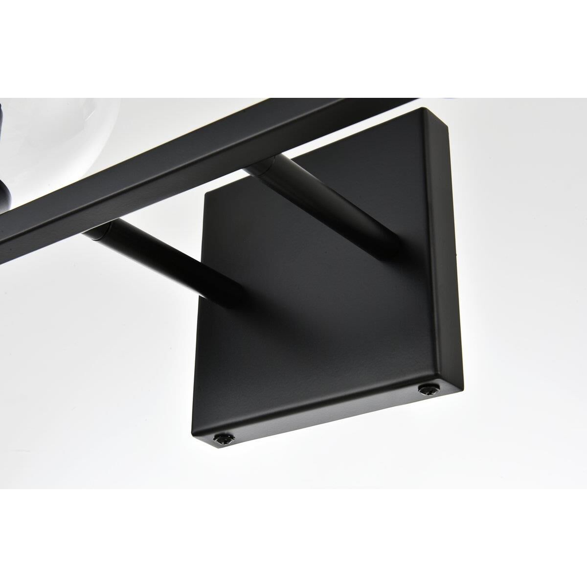 Shown in Black  finish and Clear glass