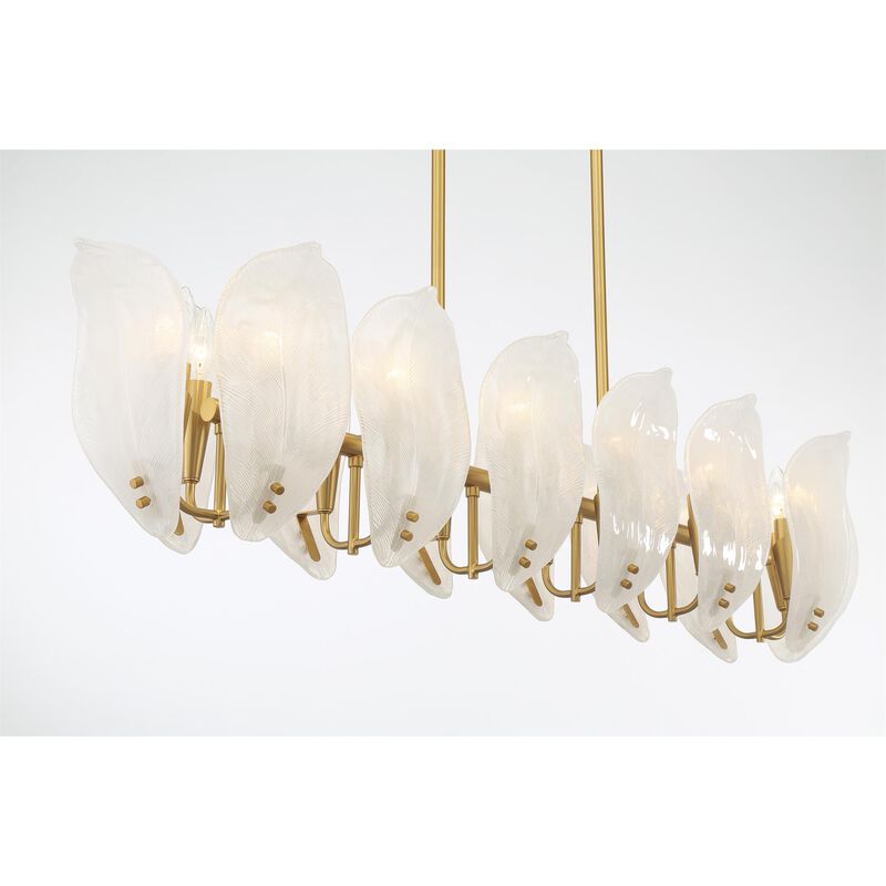 Orchid Medium Linear Chandelier by Metropolitan Lighting