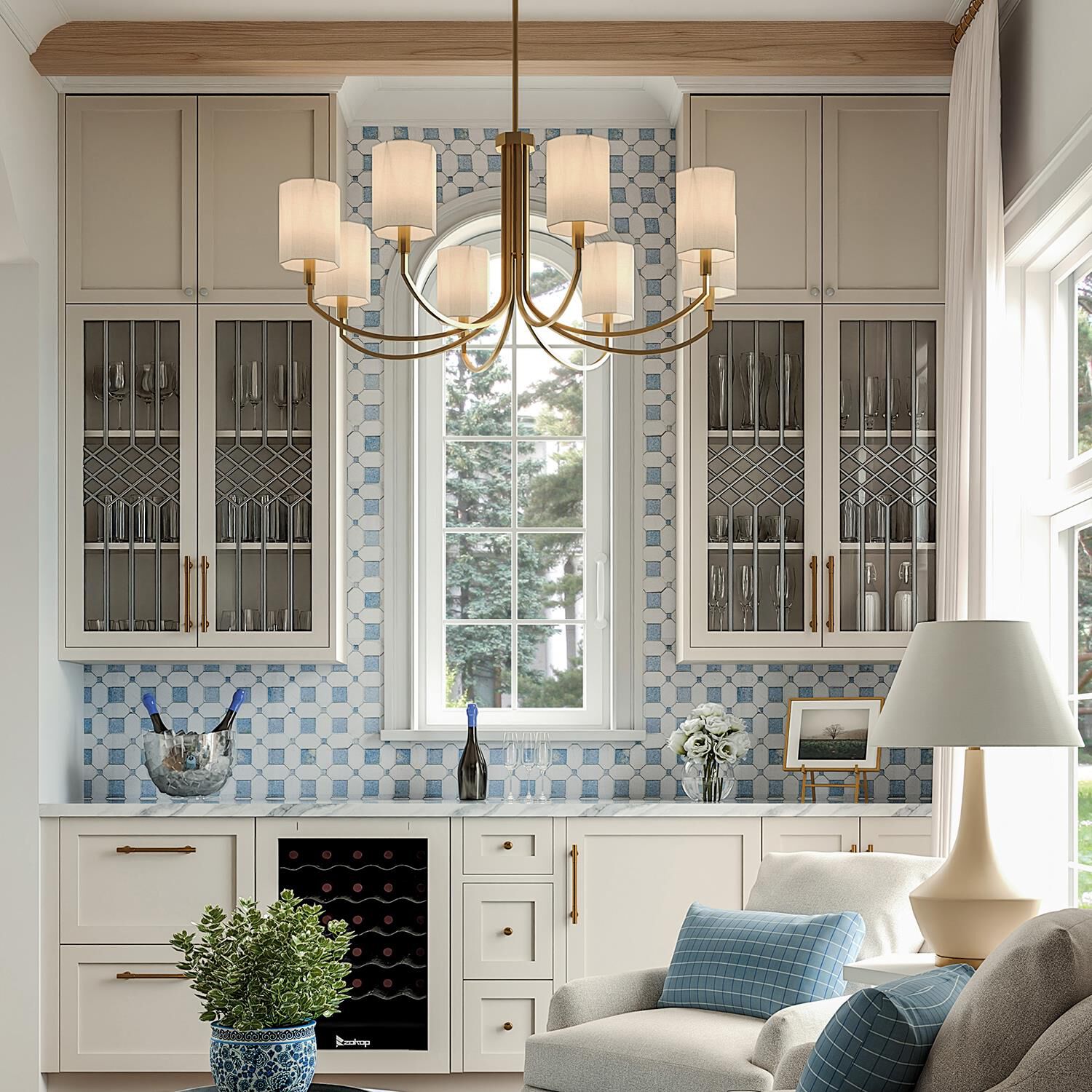 Adrian 40 Inch Chandelier by Capital Lighting