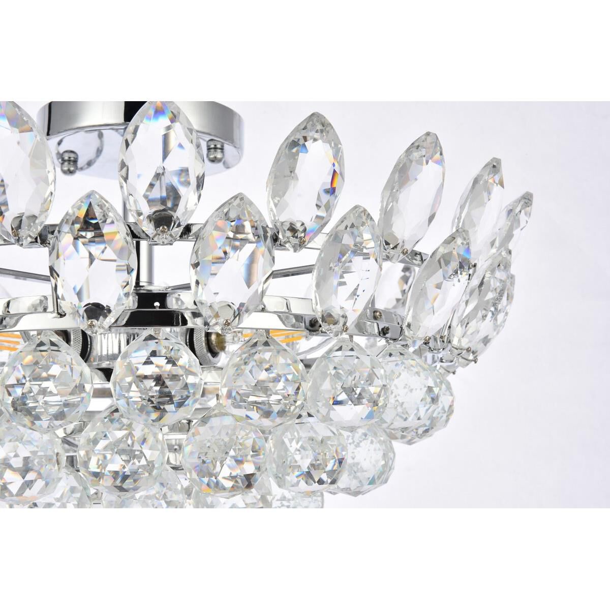 Emilia 18 Inch 5 Light Flush Mount by Elegant Lighting