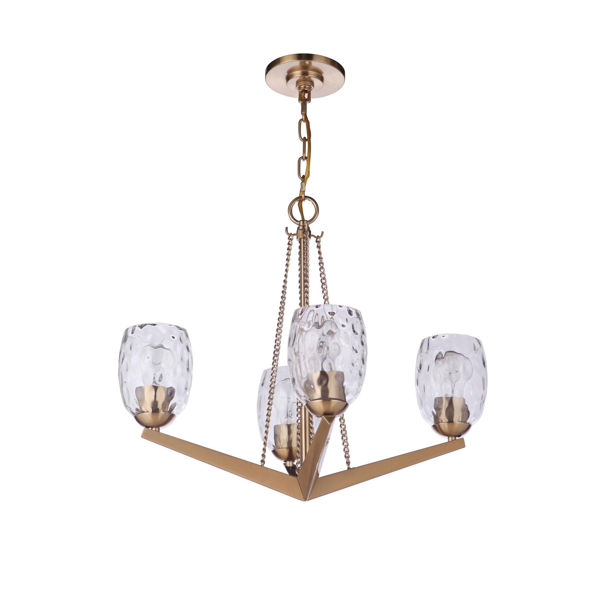 Shown in Satin Brass finish and Water glass