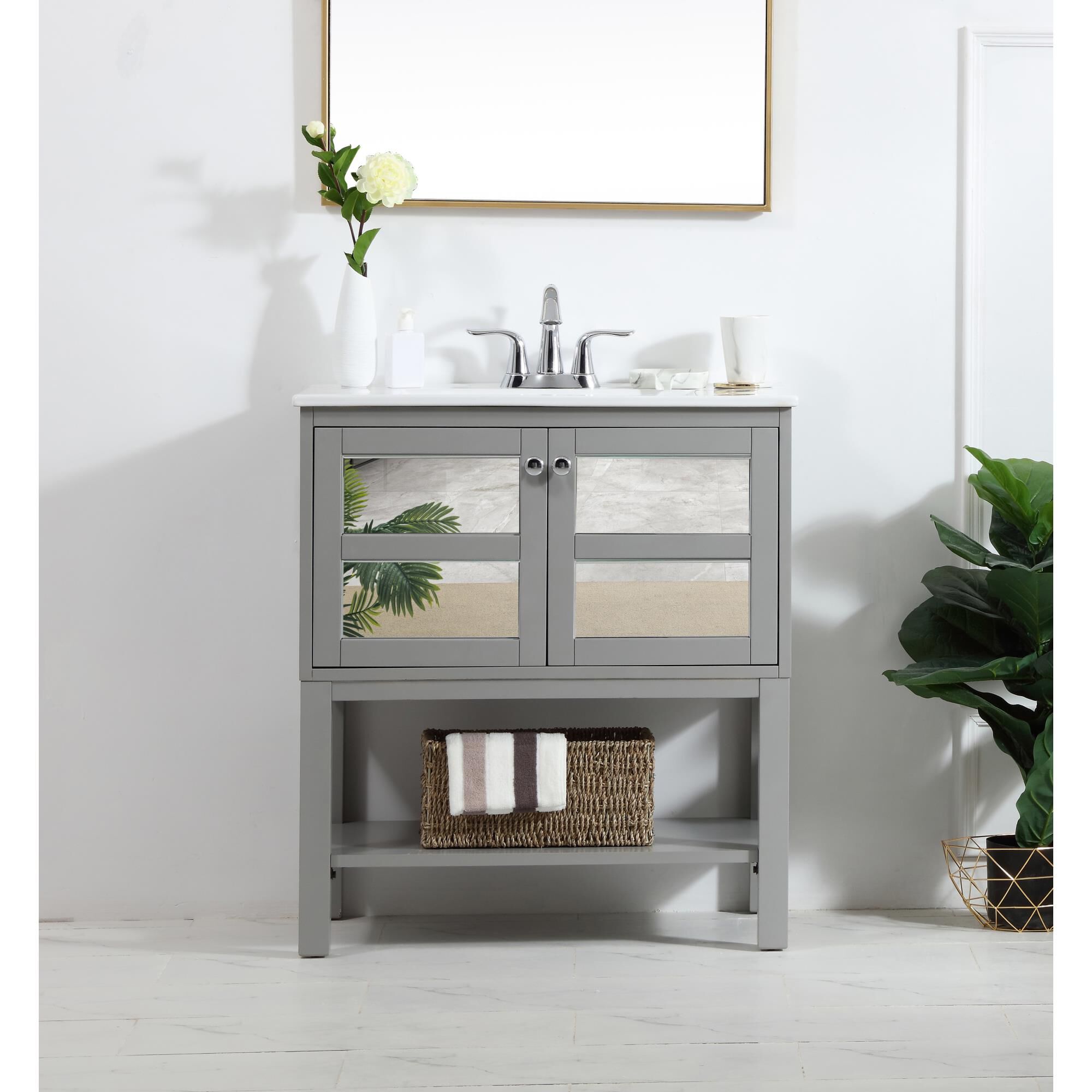 Shown in Grey finish