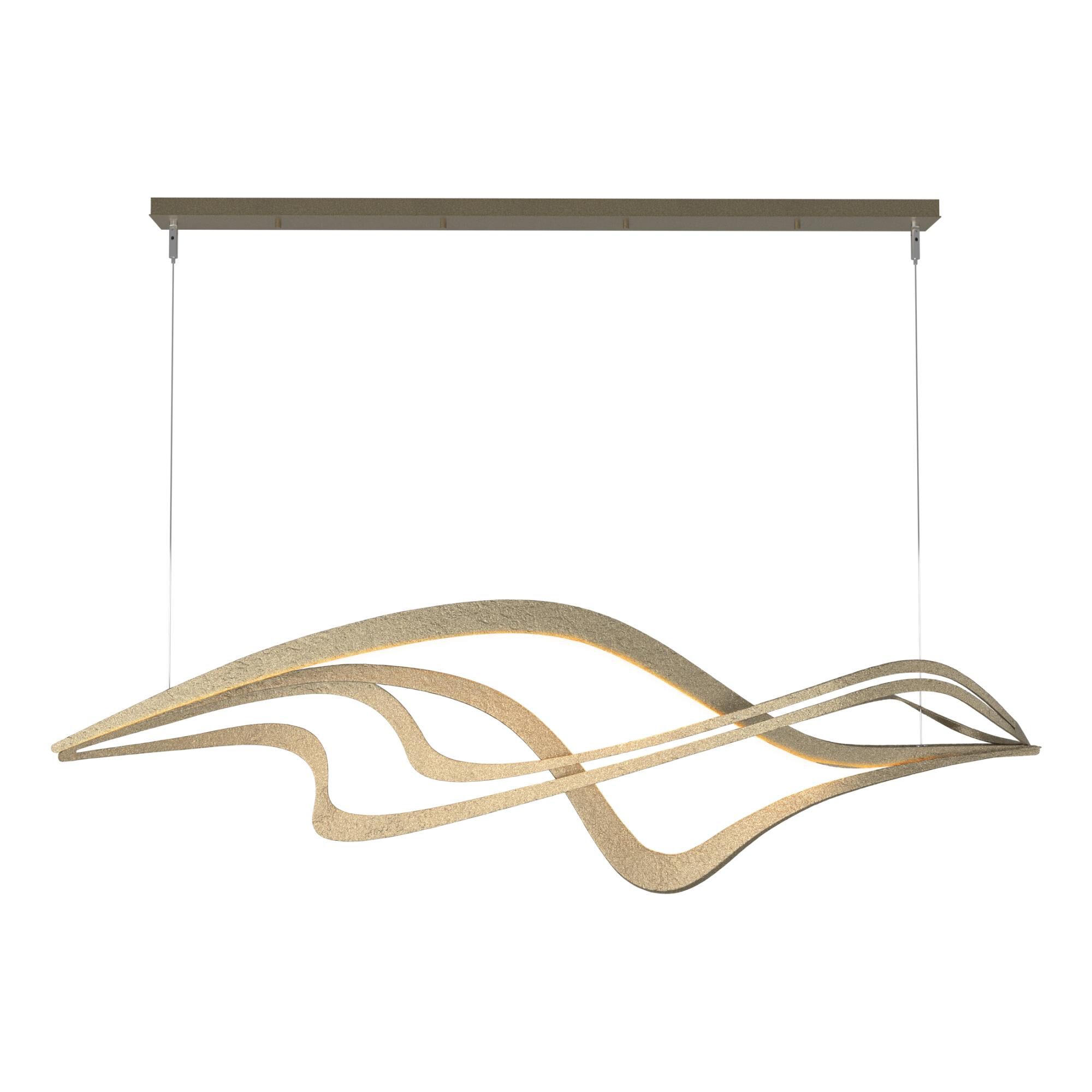 Crossing Waves Linear Suspension Light by Hubbardton Forge