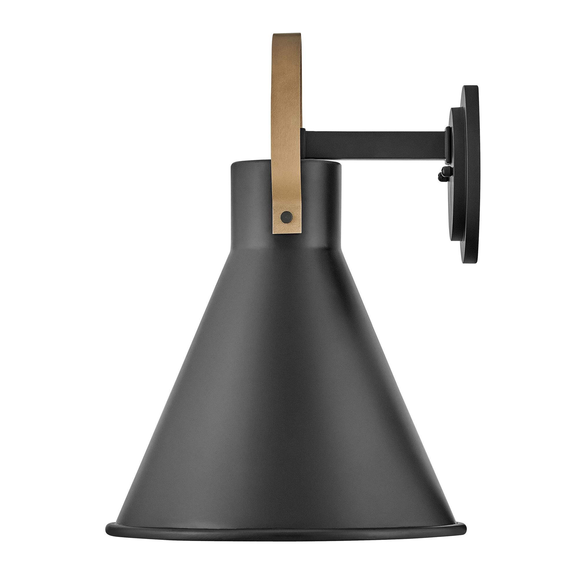 Shown in Museum Black finish and Brass accent
