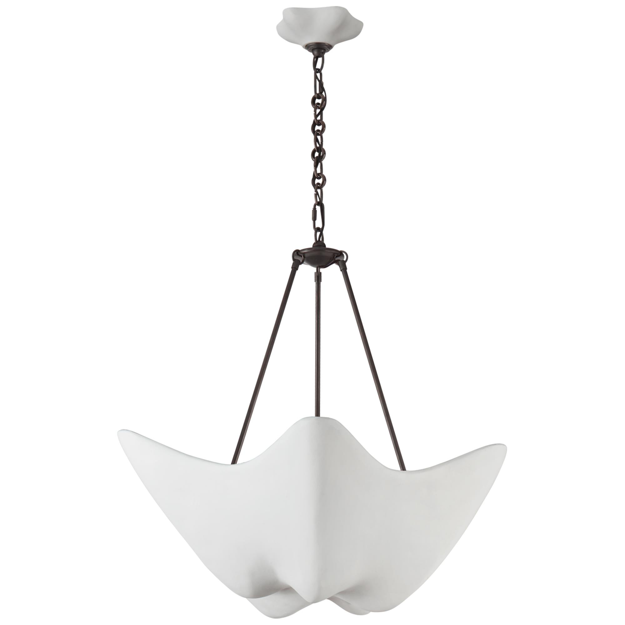 Shown in Bronze finish and Plaster White shade