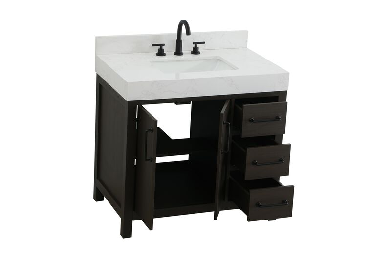 Nathan 36 Inch Bath Vanity by Elegant Dcor
