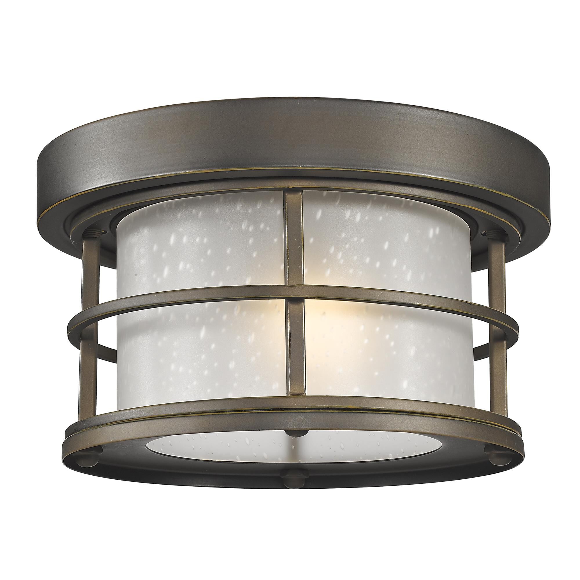 Shown in Oil Rubbed Bronze finish and Glass shade