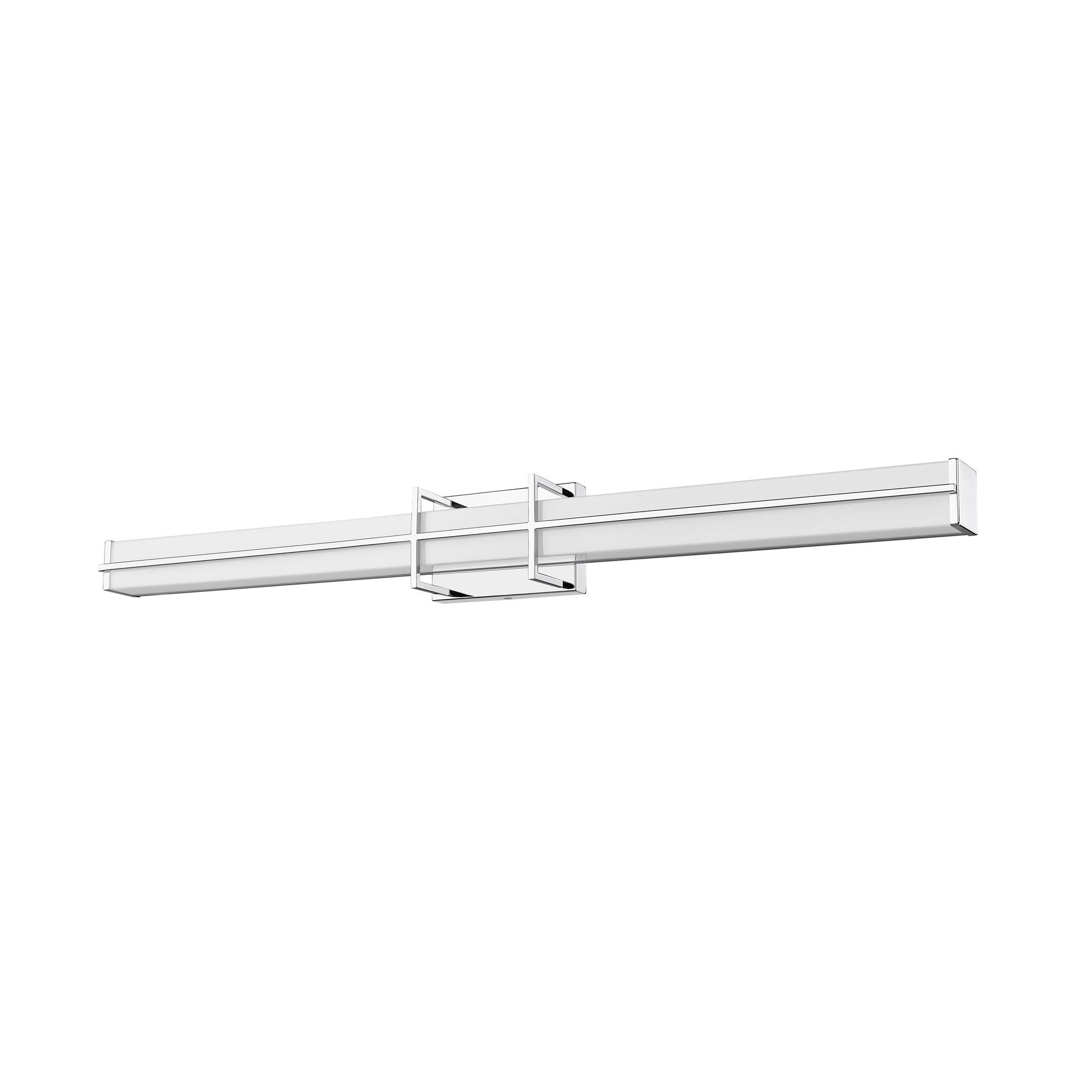 Shown in Chrome  finish and Frosted glass