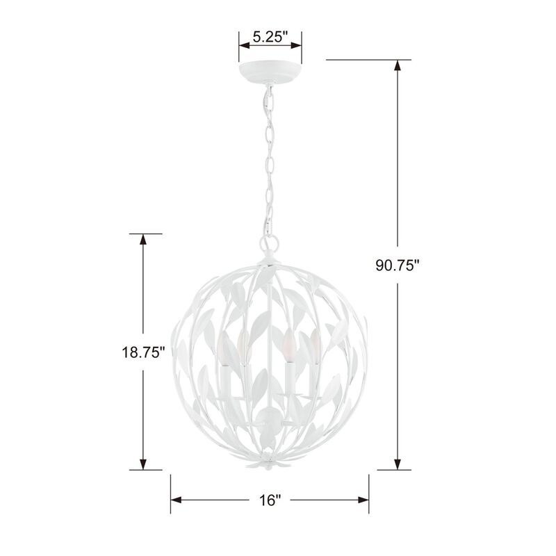 Broche 16 Inch Mini Chandelier by Crystorama