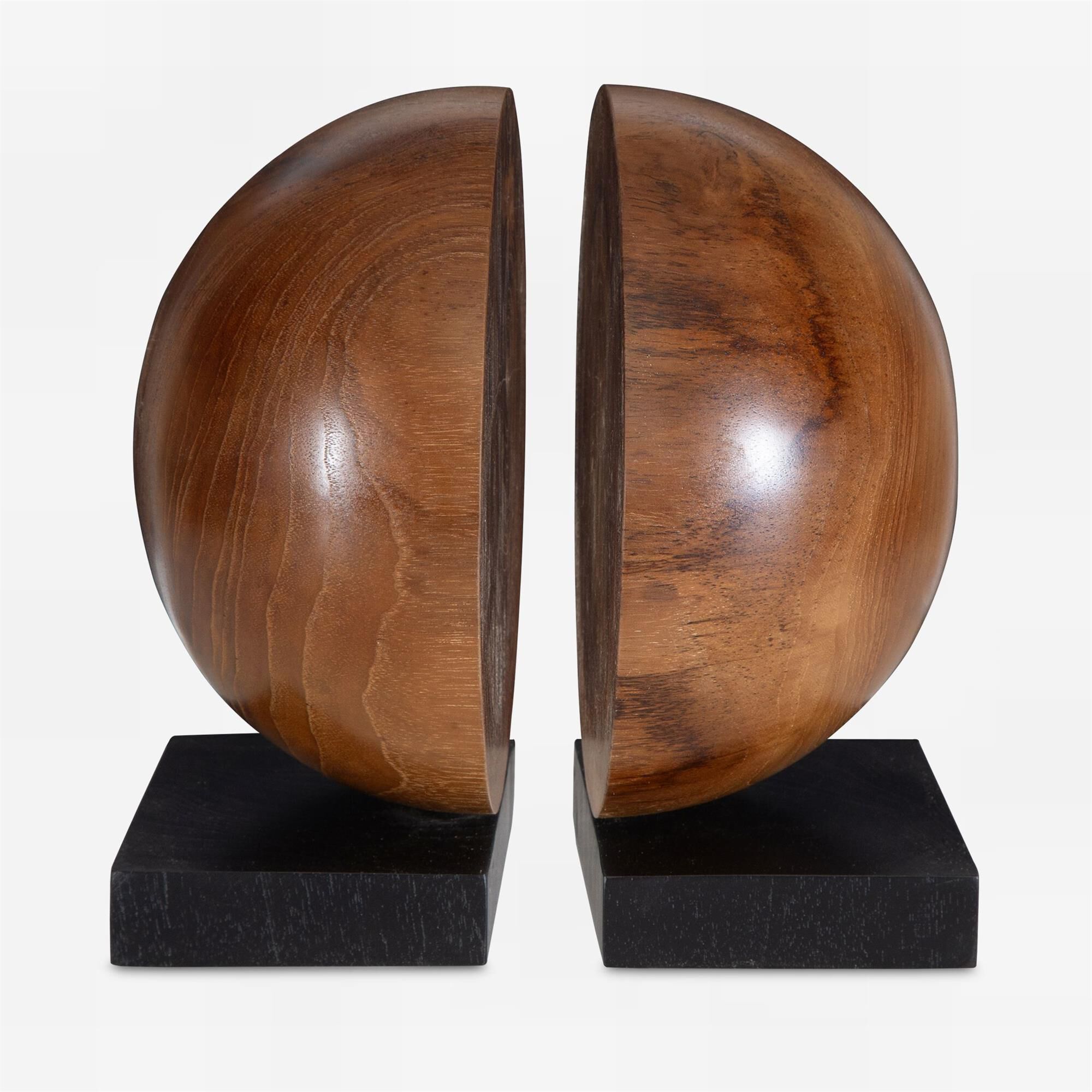 Teak and Noir Bookend,