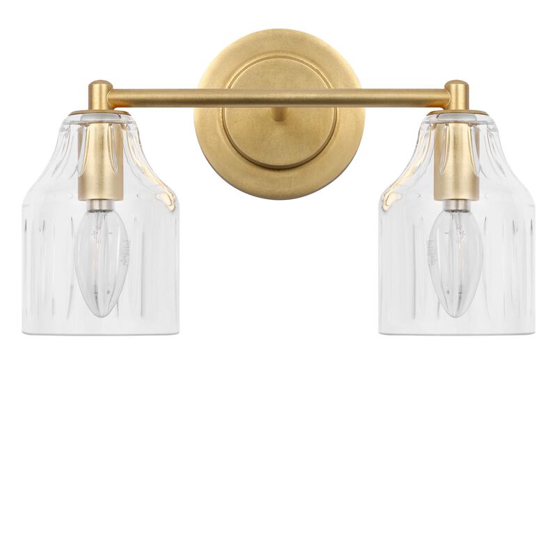 Alexa Hampton Augusta 13 Inch 2 Light Bath Vanity Light by Visual Comfort Studio