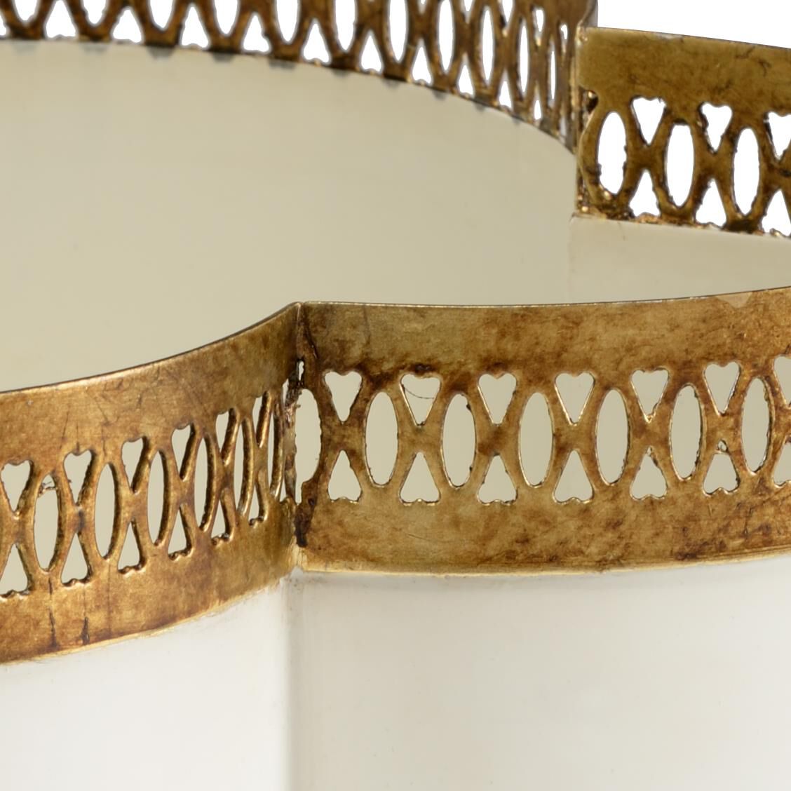 Shown in Cream - Antique Gold Details finish