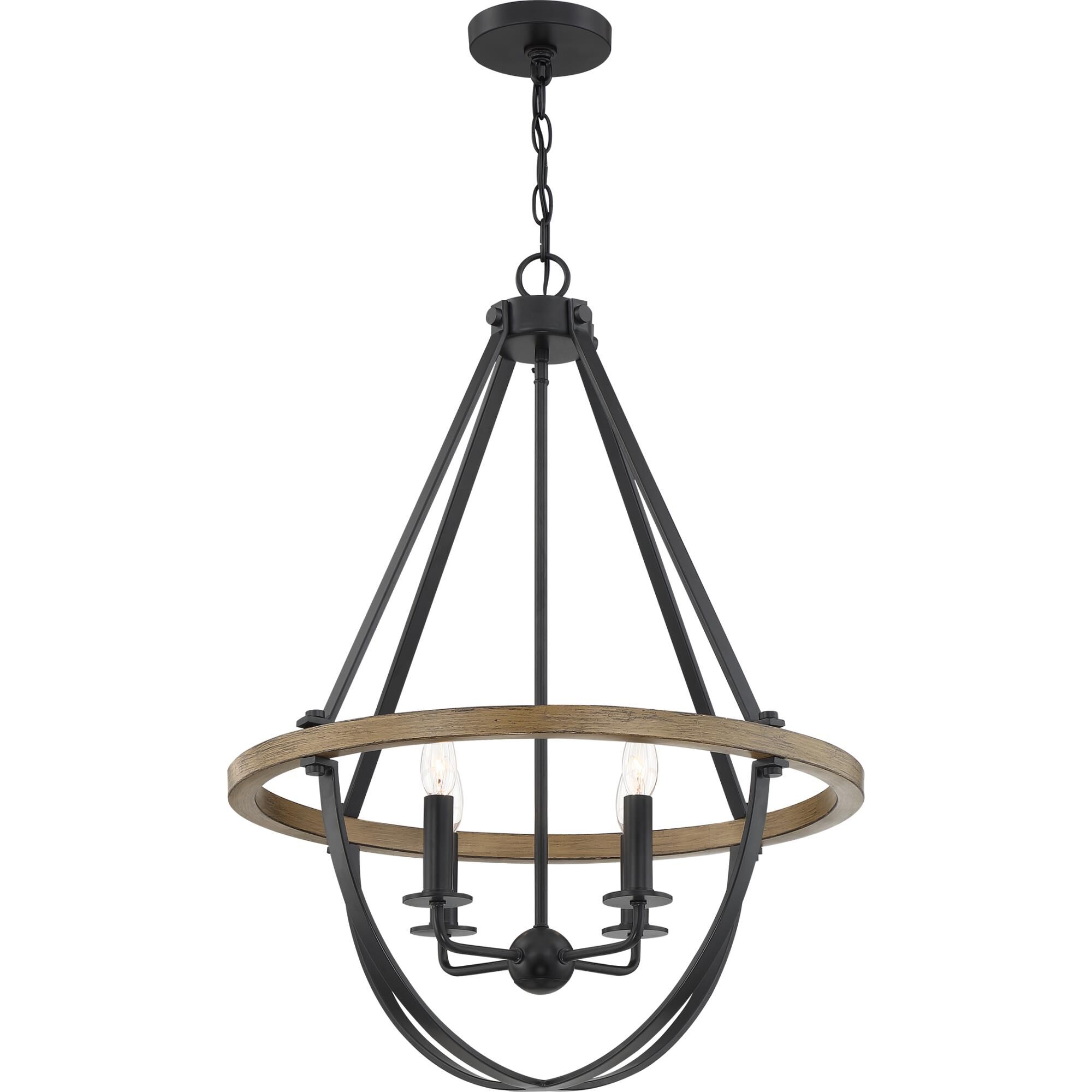 Bartlett 22 Inch 4 Light Mini Chandelier by Quoizel