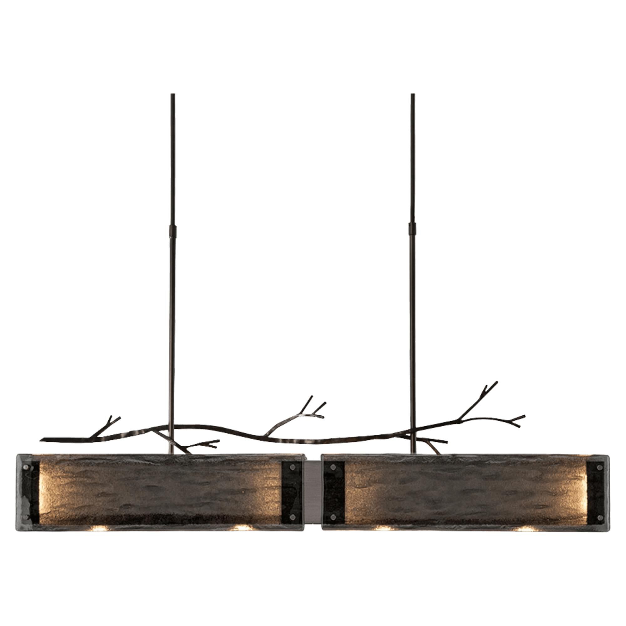 Shown in Gunmetal finish and Smoke Granite glass