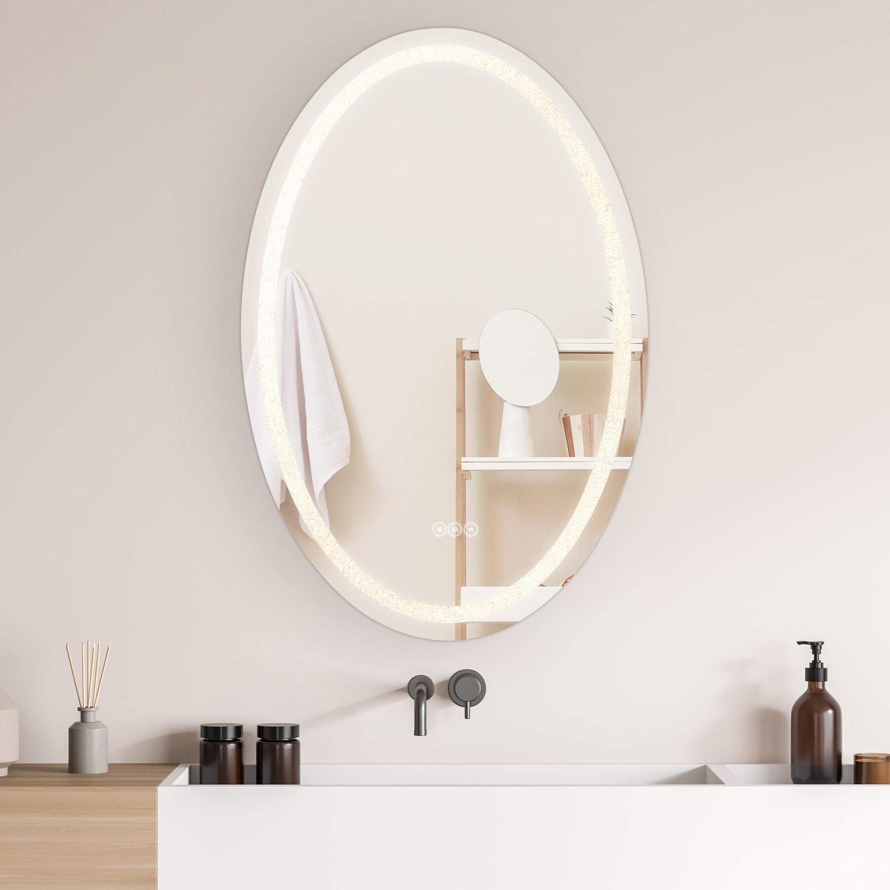 Cordova 24 Inch LED Lighted Mirror by Savoy House