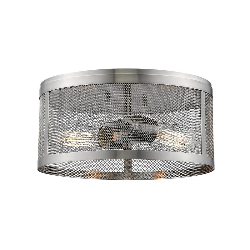Meshsmith 12 Inch 2 Light Flush Mount by Z-Lite