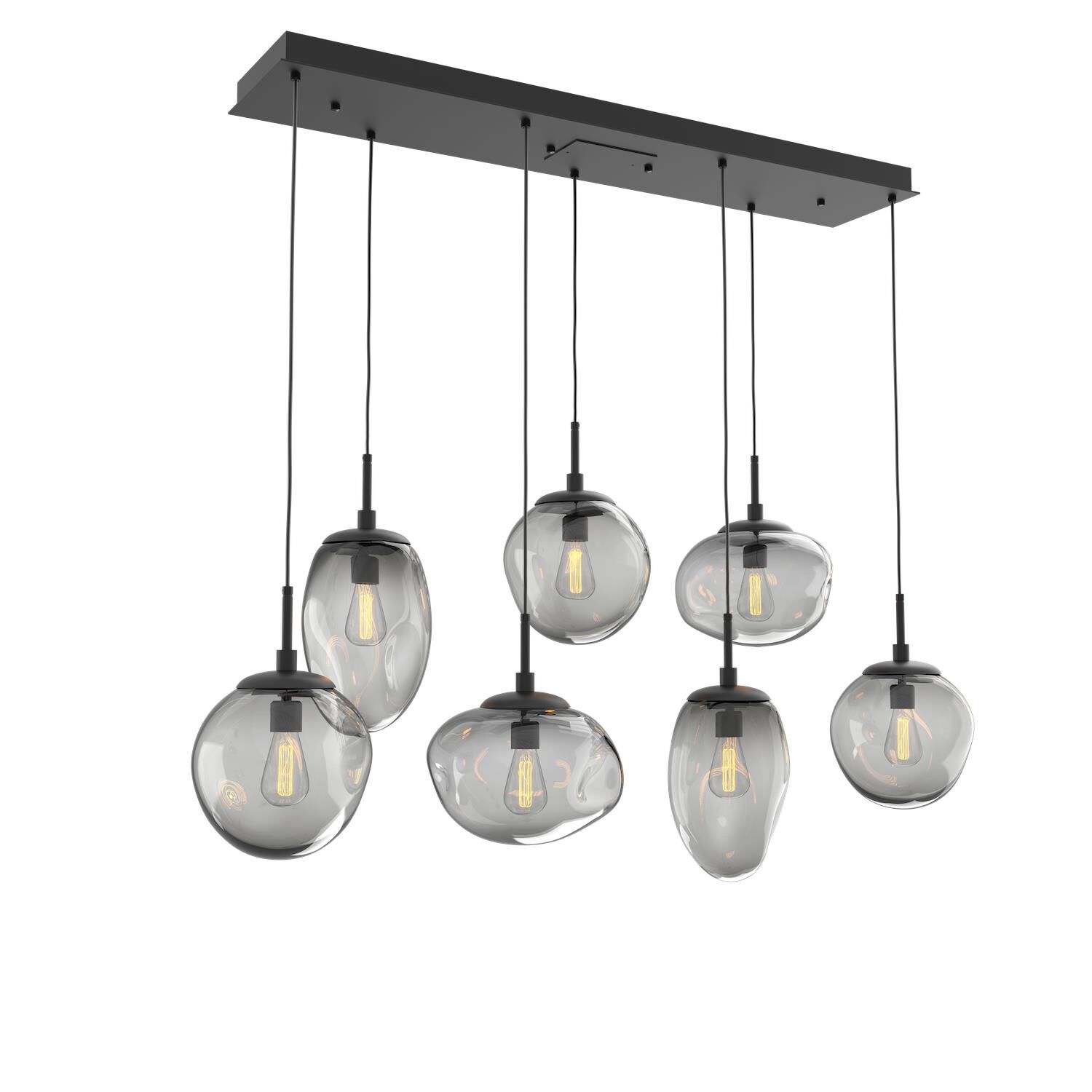 Levi Wilson Nebula 50 Inch 7 Light Linear Suspension Light by Hammerton Studio