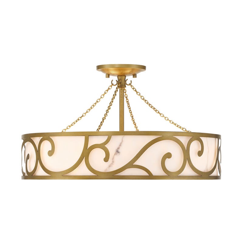Halstead 20 Inch Semi Flush Mount by Savoy House