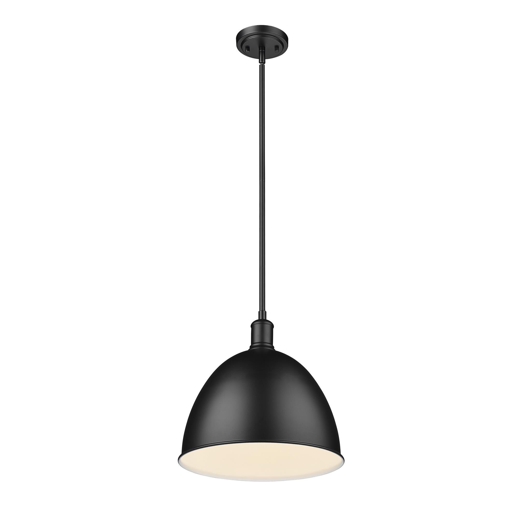 Shown in Matte Black finish and Matte Black shade