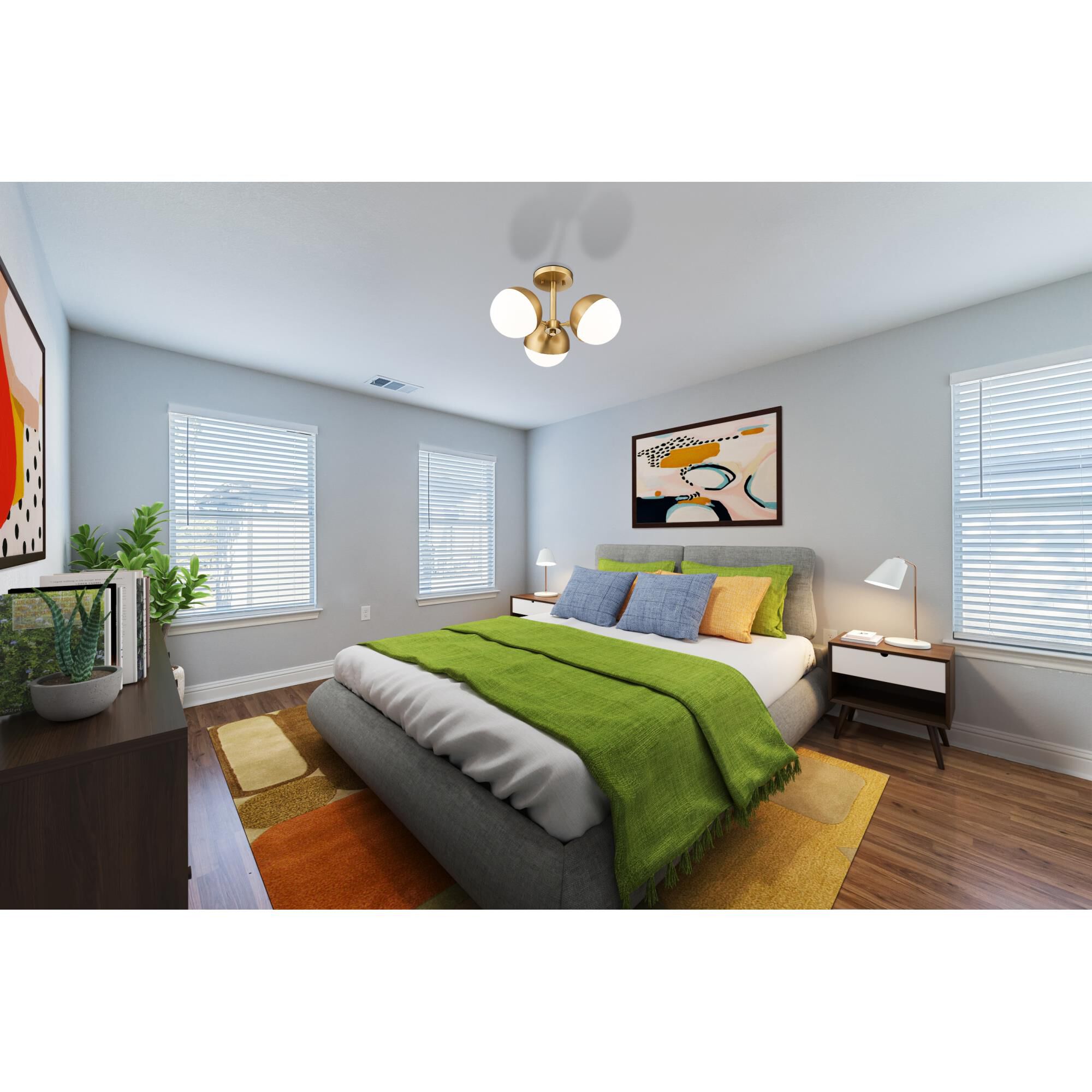 Realm Sphere 17 Inch Semi Flush Mount by Z Lite