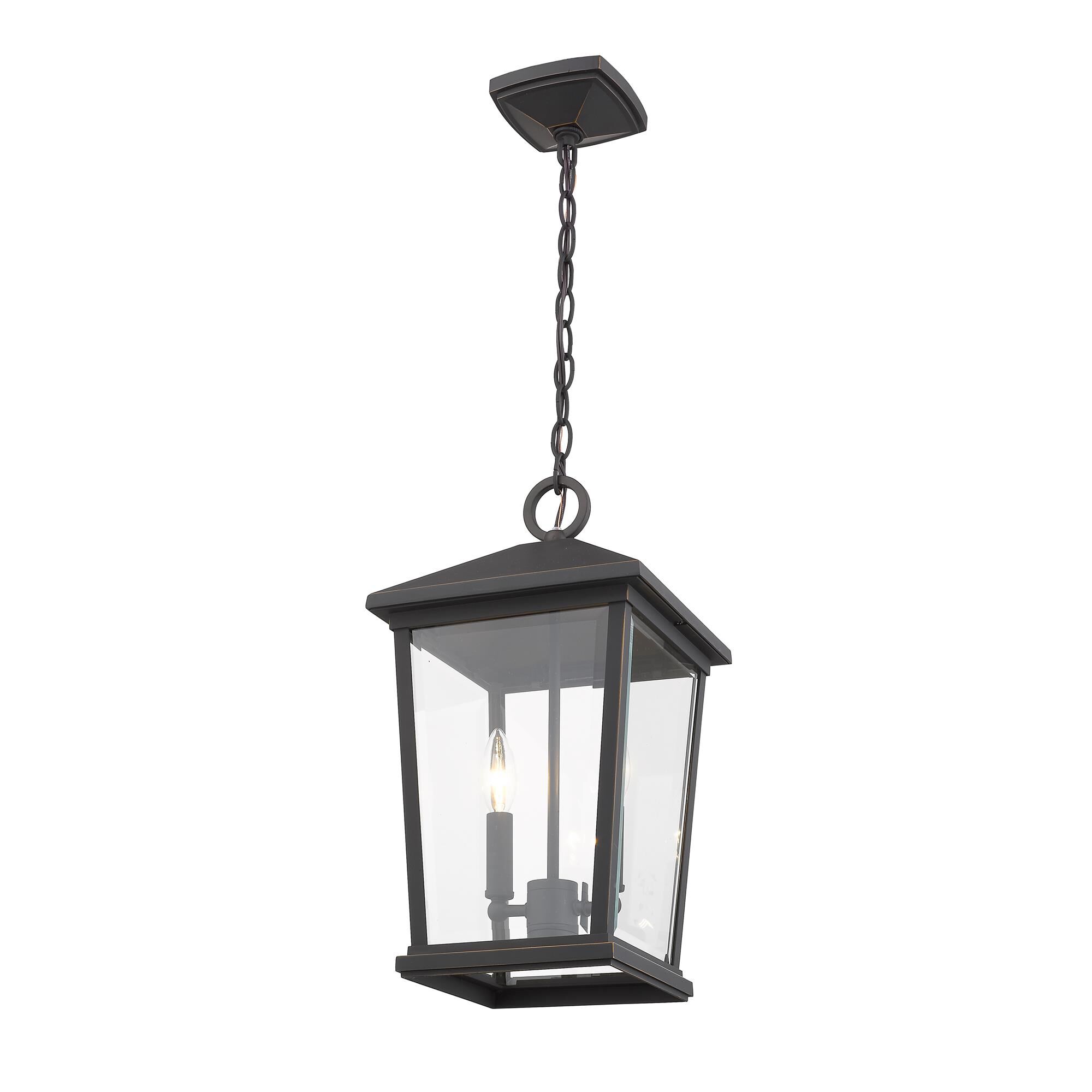 Shown in Oil Rubbed Bronze finish and Glass shade