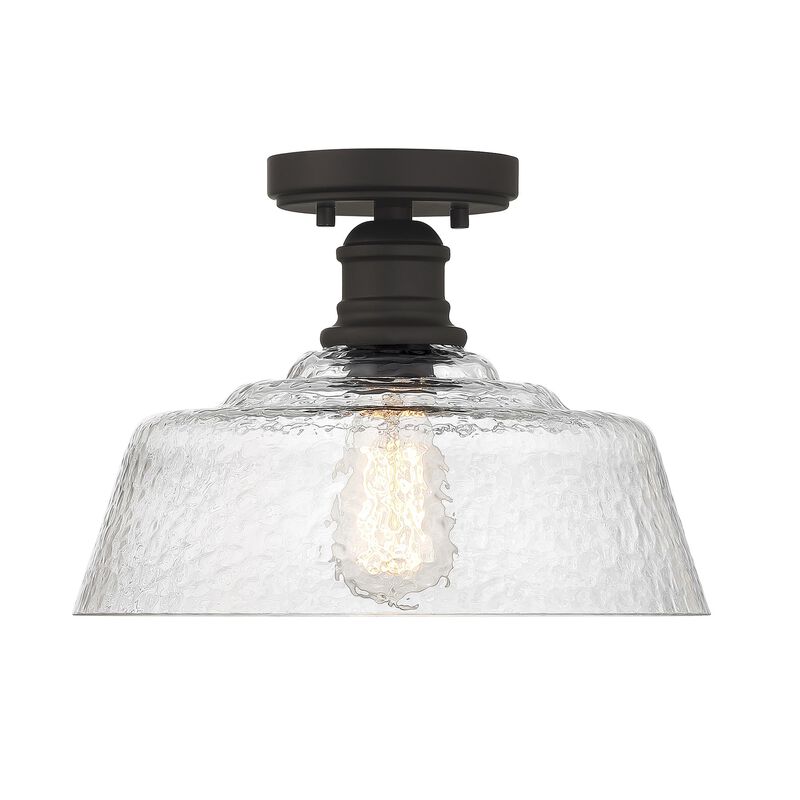 13 Inch 1 Light LED Semi Flush Mount by Meridian Lighting
