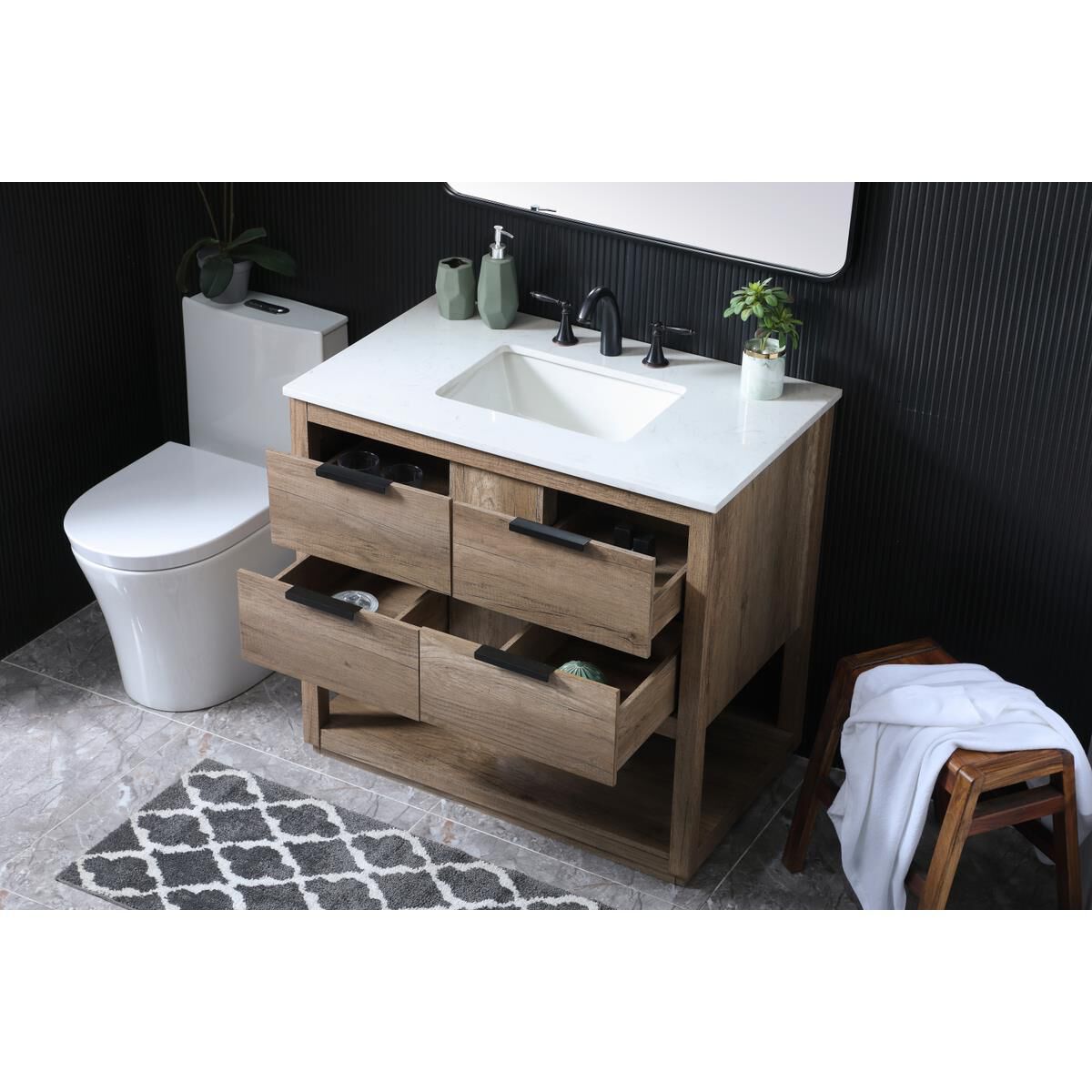 Larkin 36 Inch Bath Vanity by Elegant Decor