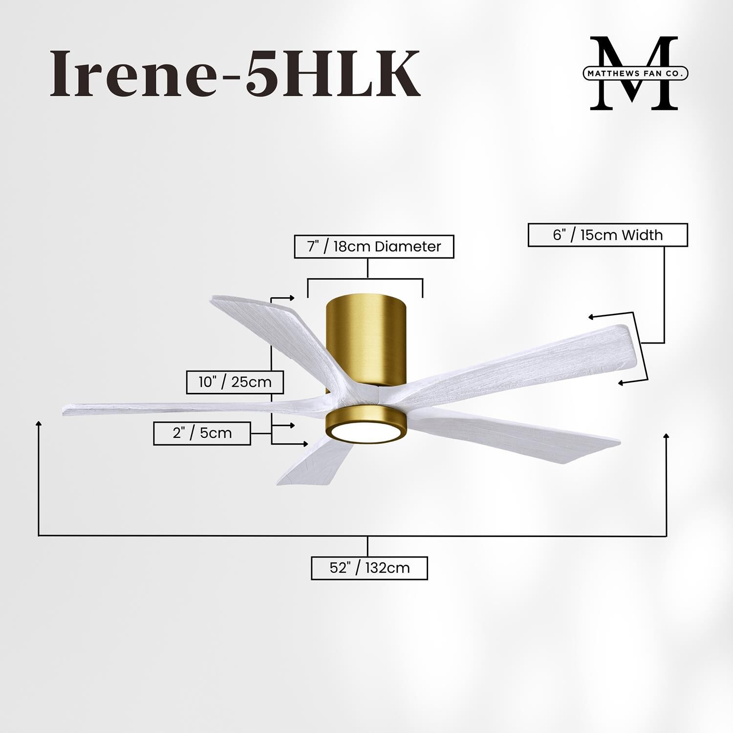 Shown in Brushed Brass finish