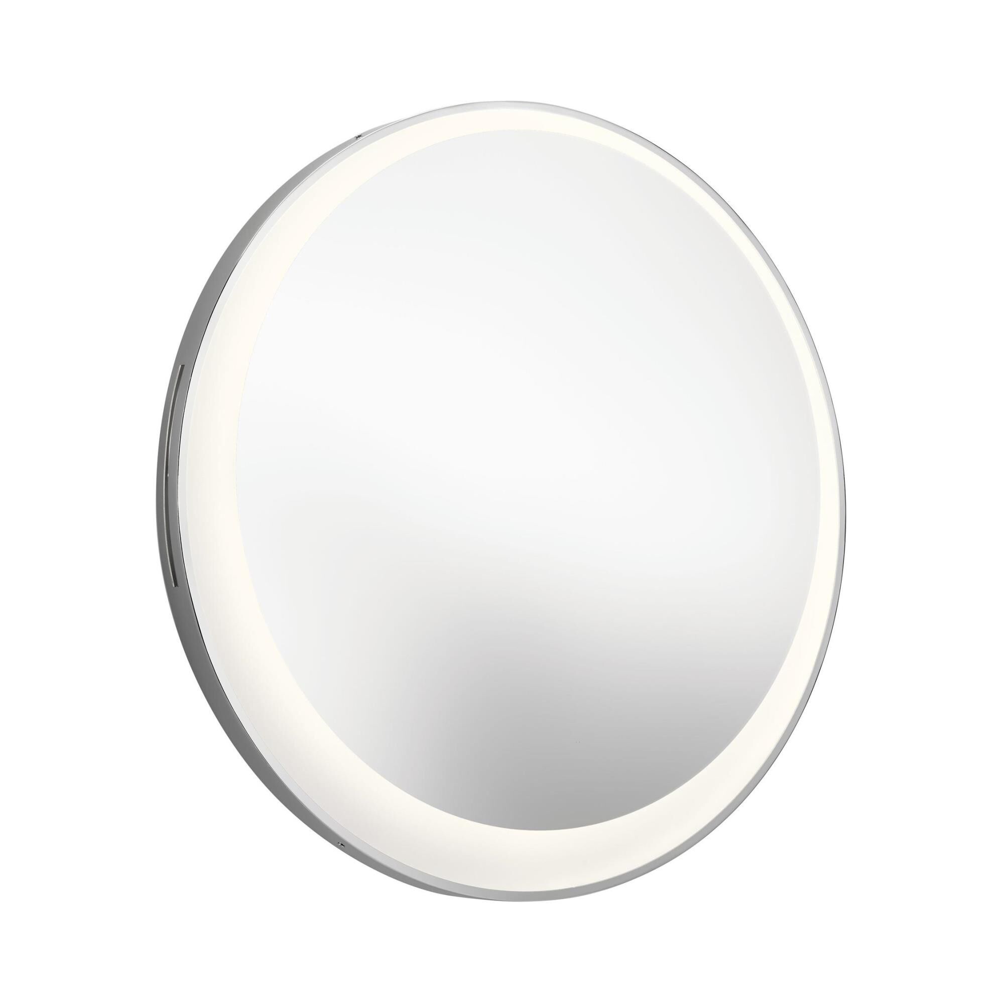 Shown in Matte Chrome - Frosted Face - White Acrylic finish