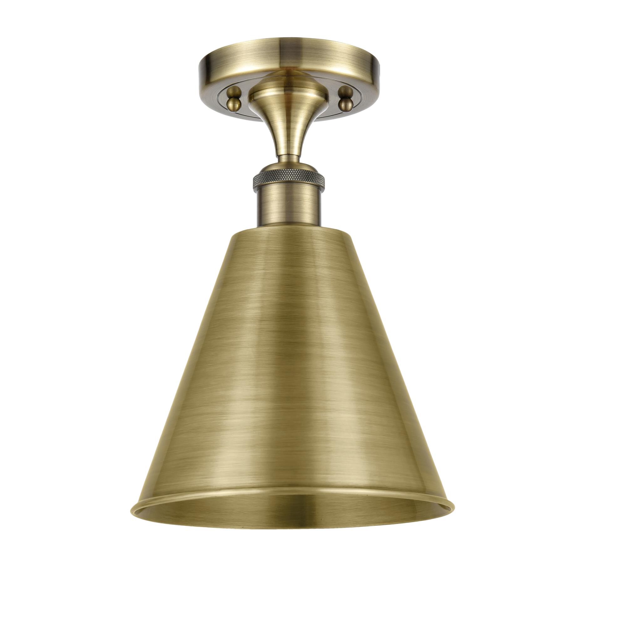 Bruno Marashlian Ballston Cone Semi Flush Mount by Innovations Lighting