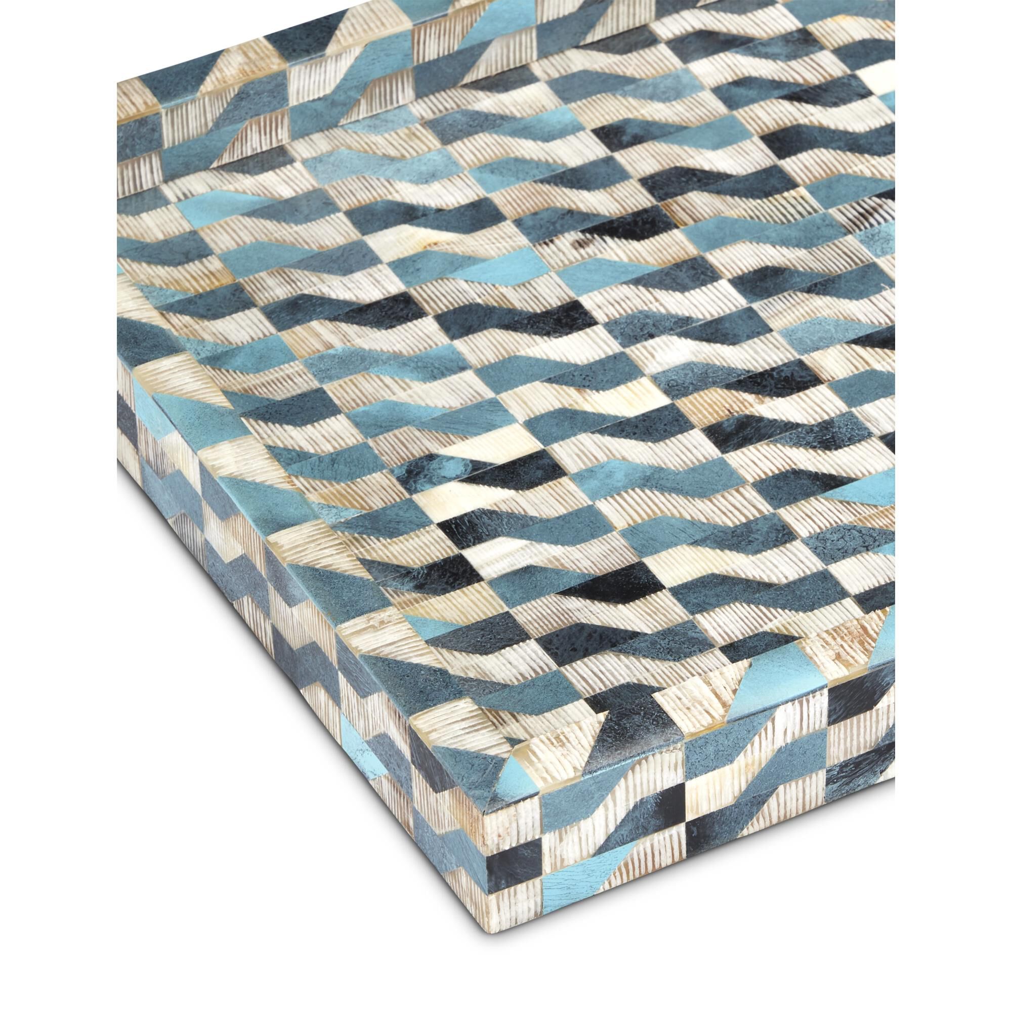 Shown in Blue and Natural finish