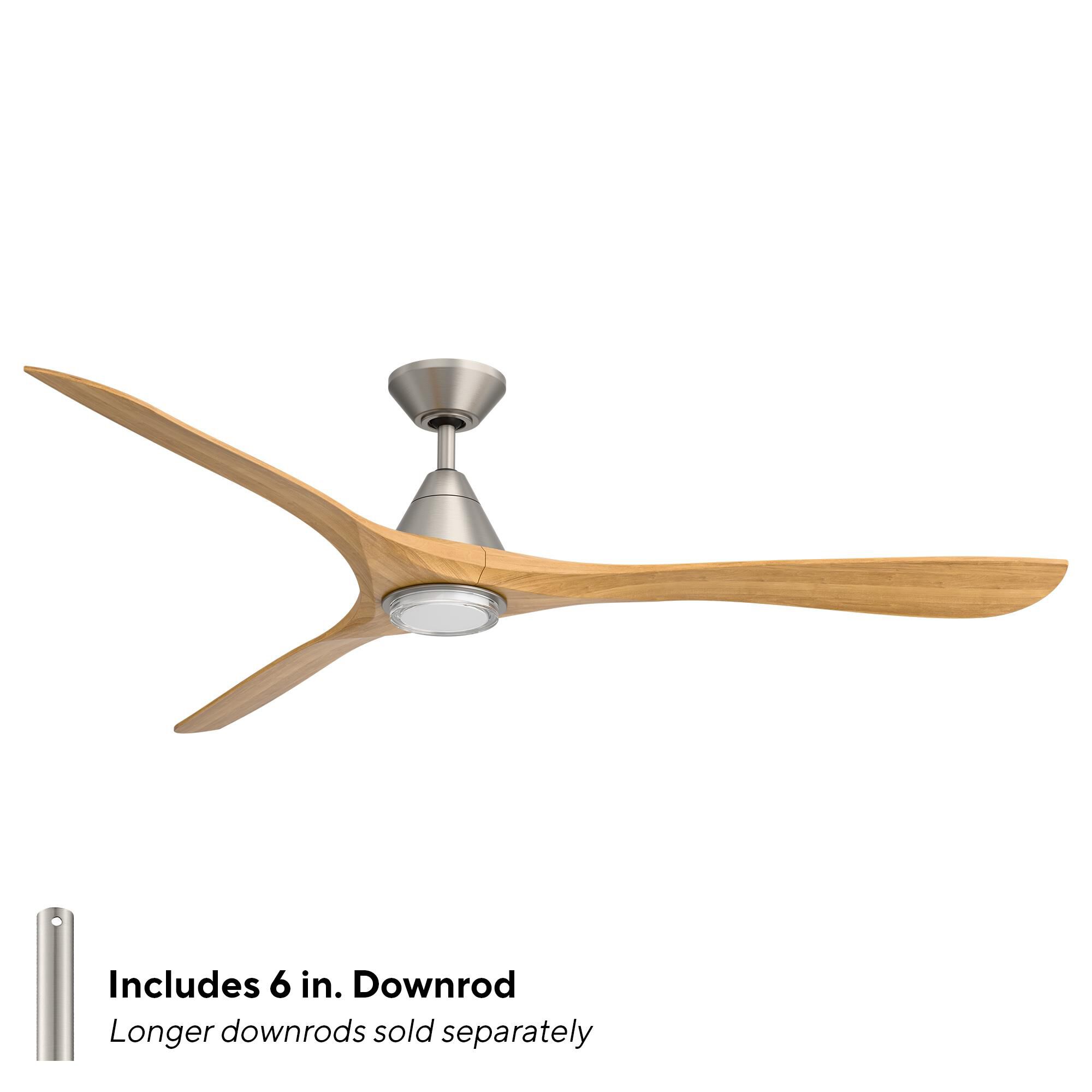 Carve 72 Inch Ceiling Fan with Light Kit by Modern Forms