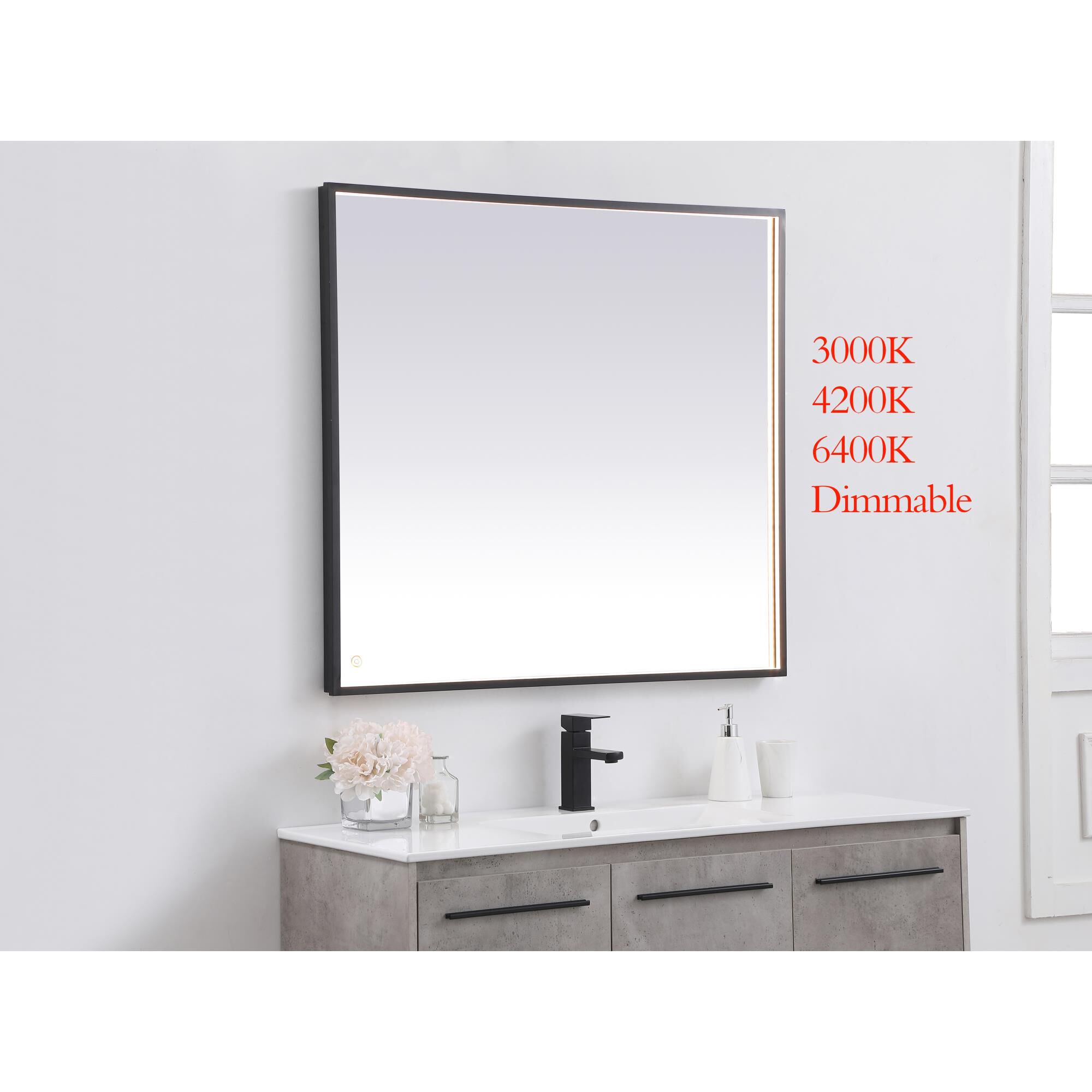 Shown in Black finish