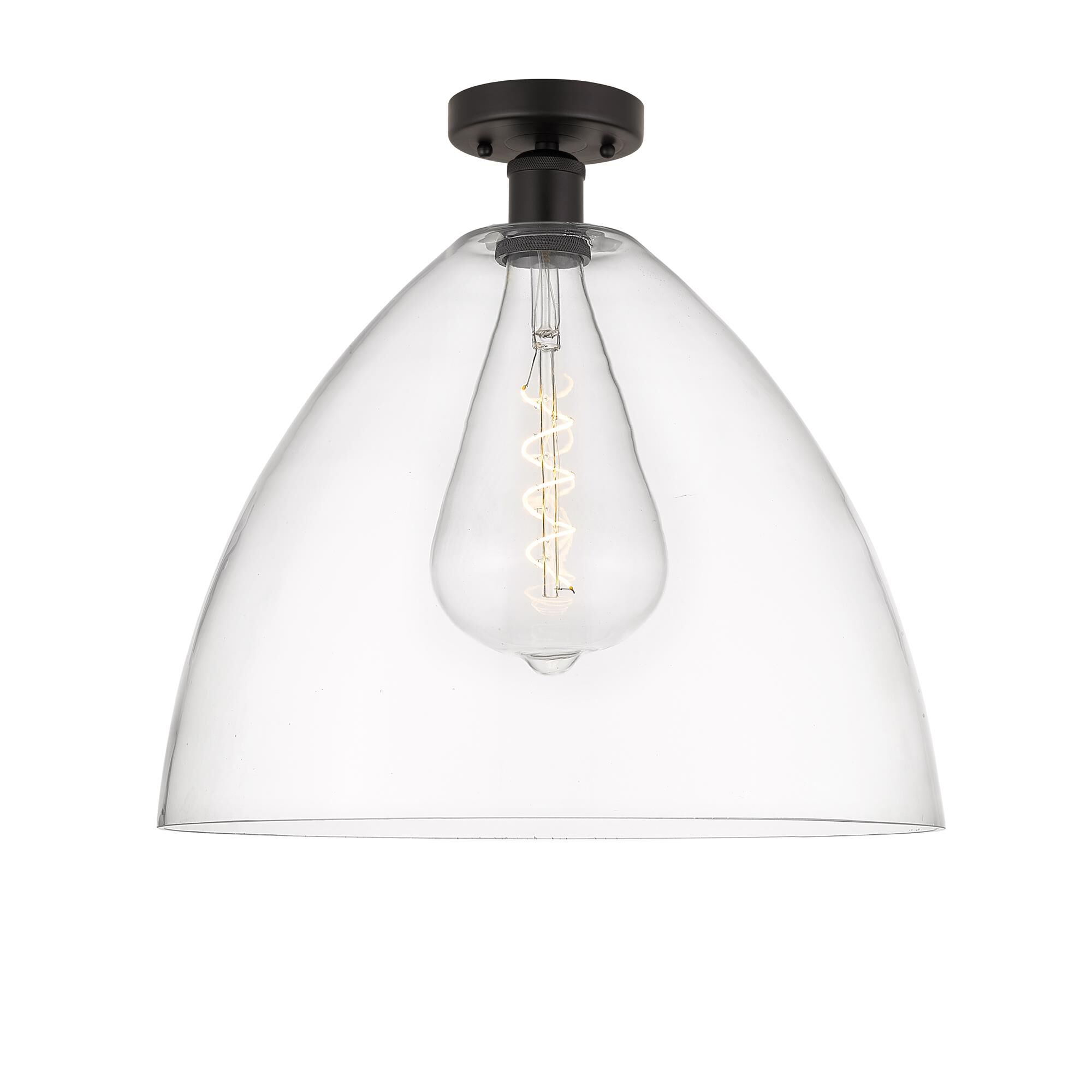 Bruno Marashlian Bristol Glass 16 Inch 1 Light Semi Flush Mount by Innovations Lighting