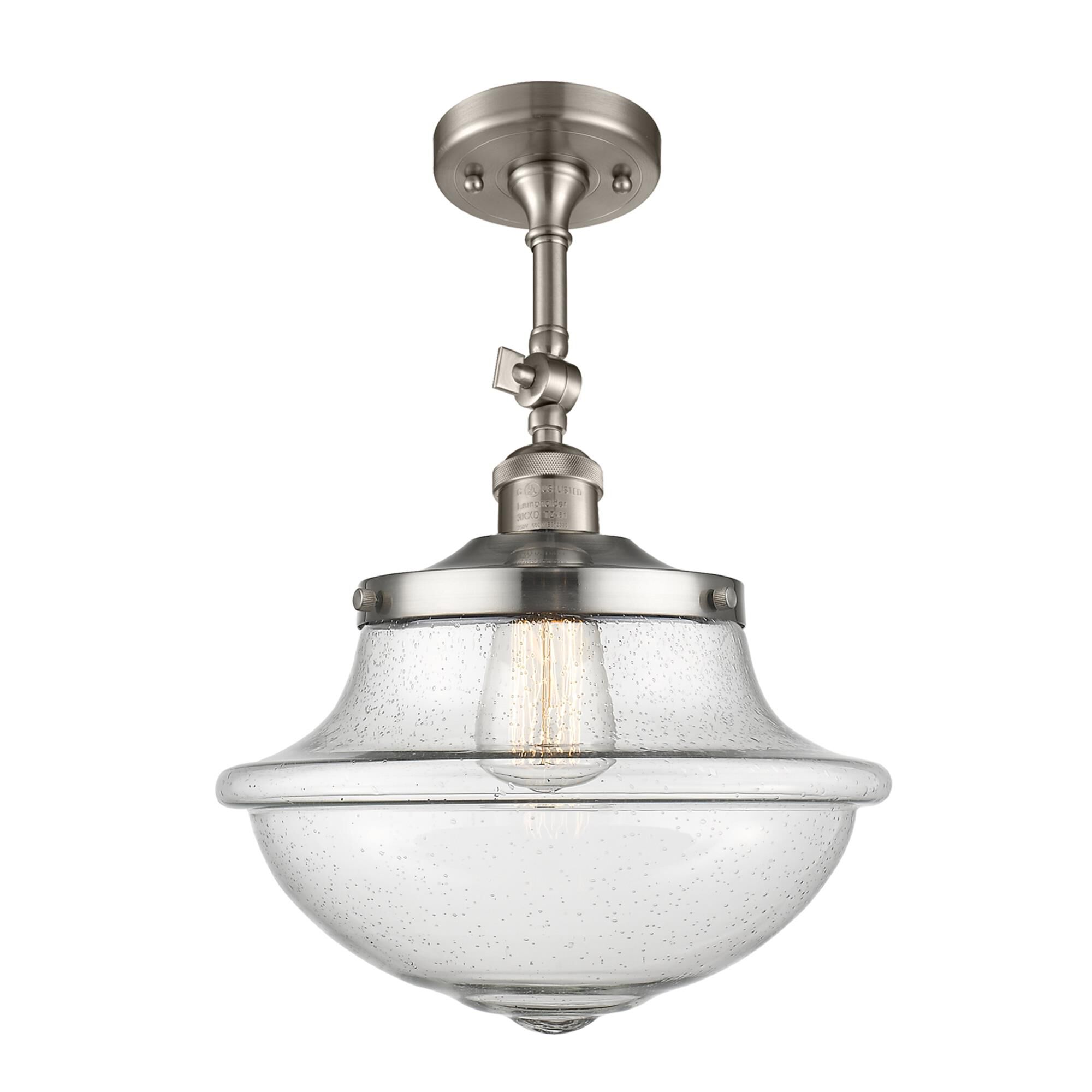 Bruno Marashlian Oxford 12 Inch 1 Light Semi Flush Mount by Innovations Lighting