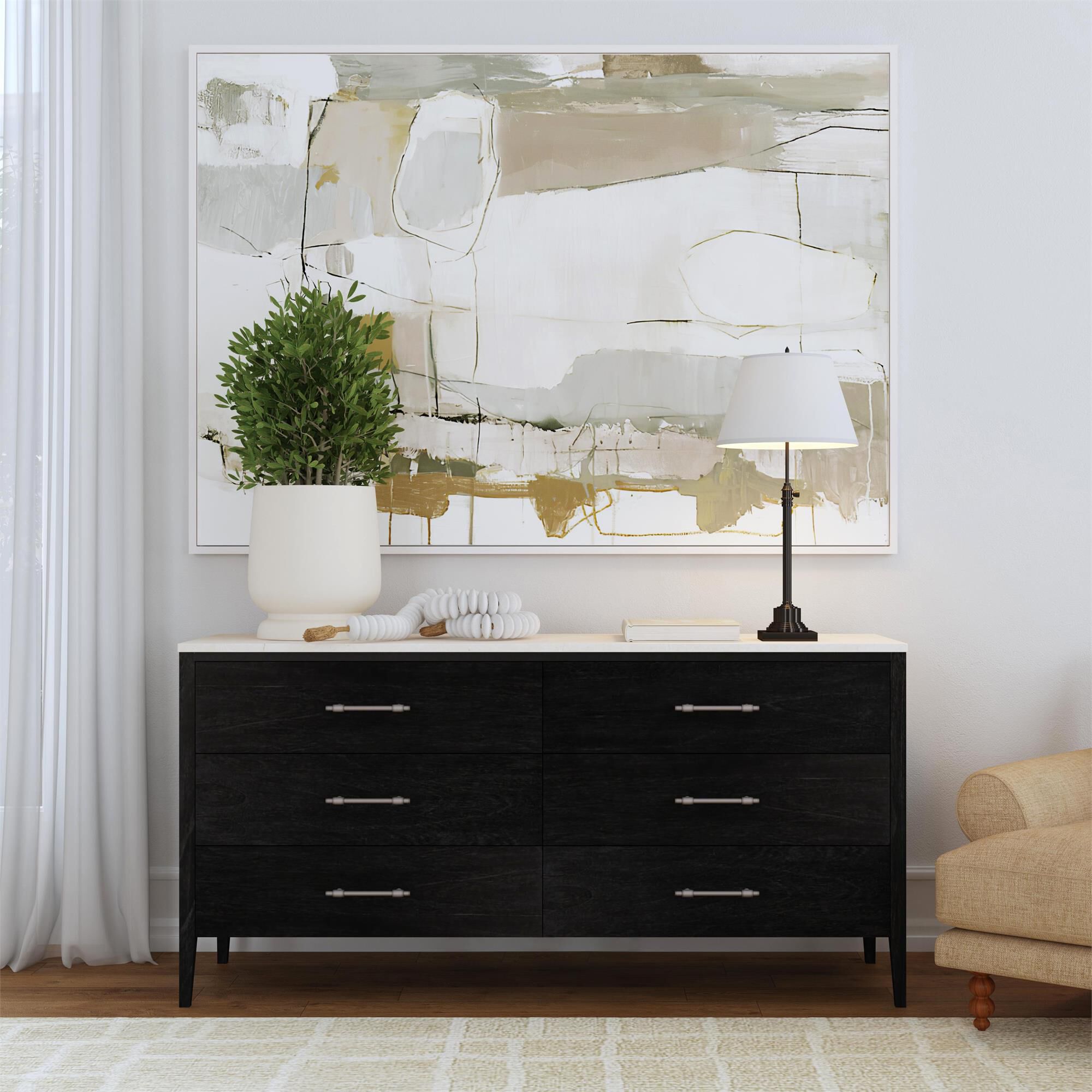 Shown in Washed Black finish
