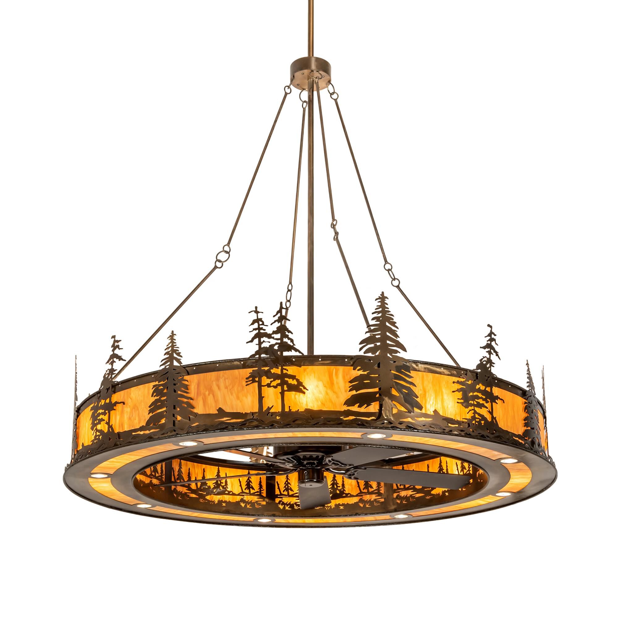 Tall Pines 72 Inch 3 Light Chandelier by Meyda Lighting