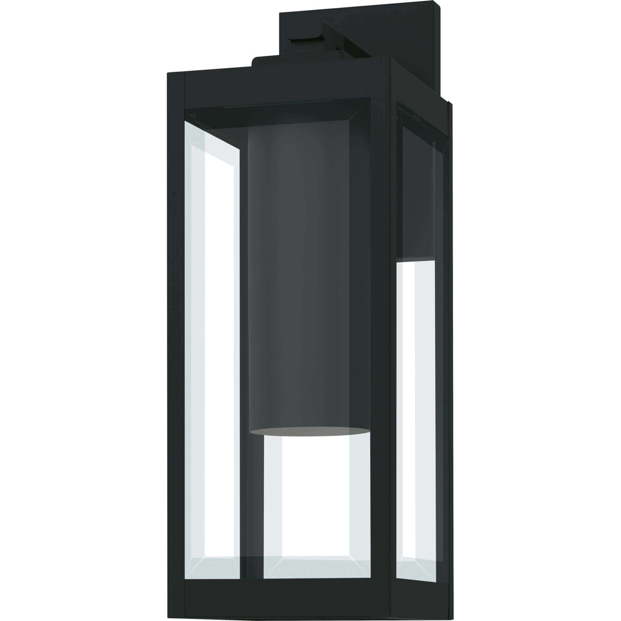 Shown in Earth Black finish and Clear Beveled Glass shade