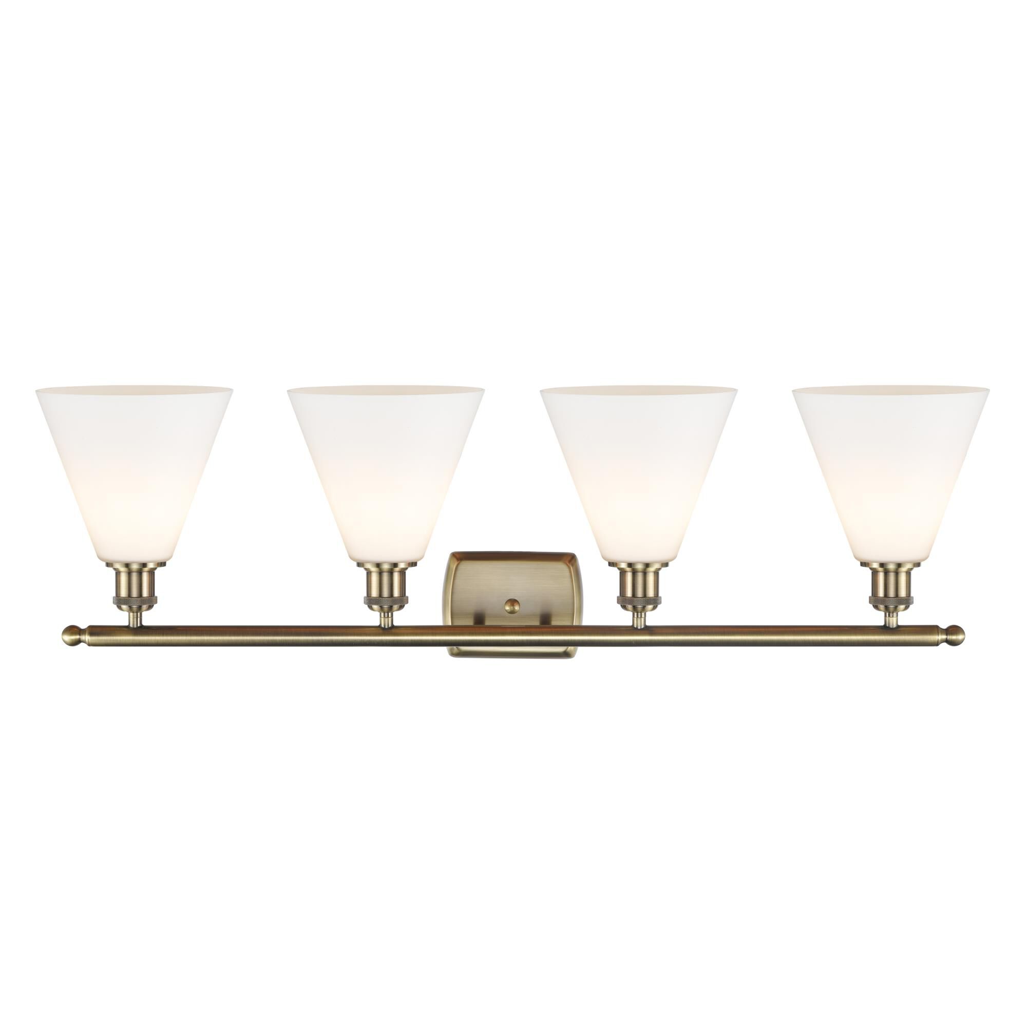 Bruno Marashlian Ballston Cone 38 Inch 4 Light Bath Vanity Light by Innovations Lighting