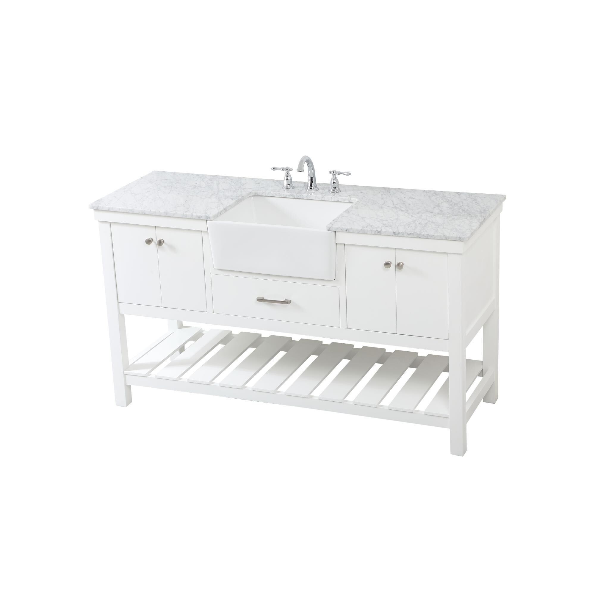 Shown in White finish