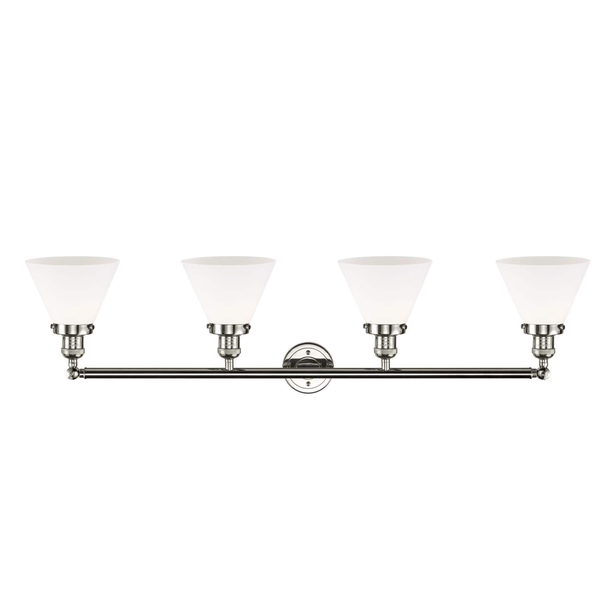 Bruno Marashlian Large Cone 43 Inch 4 Light Bath Vanity Light by Innovations Lighting